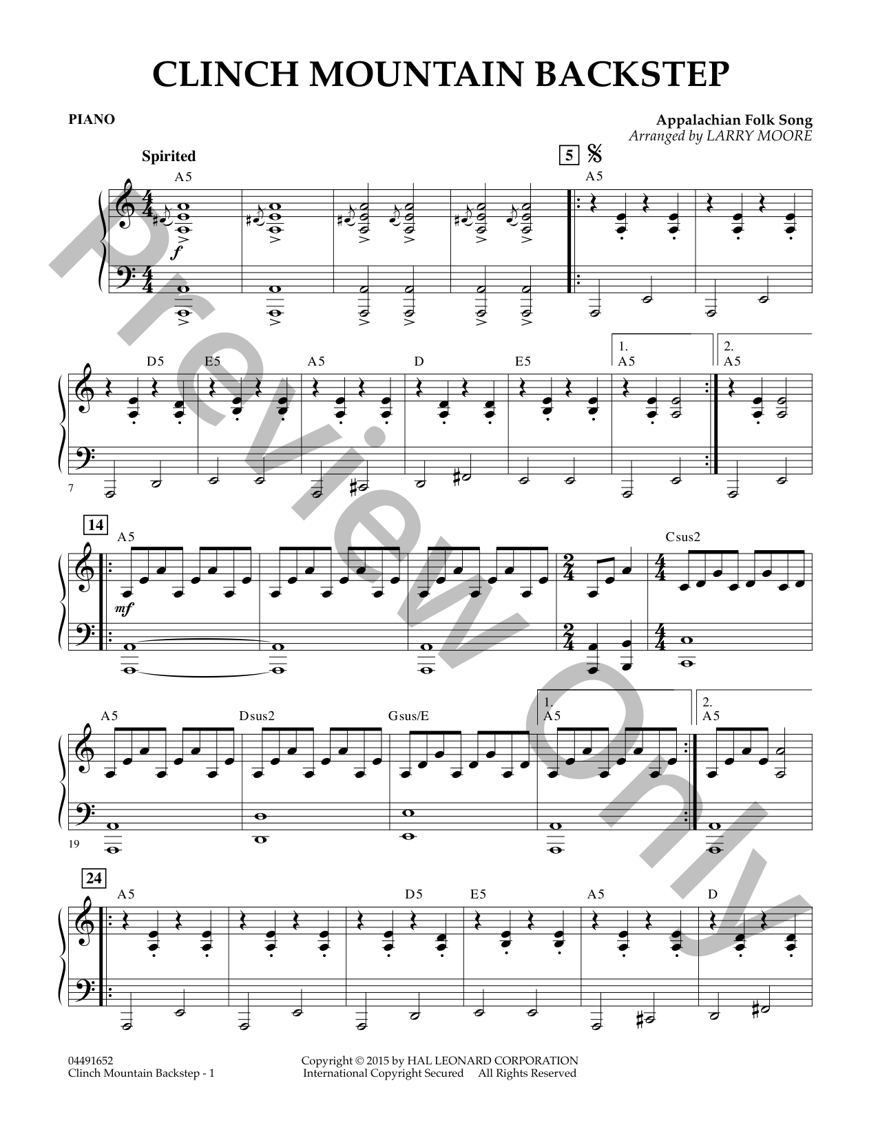 Clinch Mountain Backstep Orchestra Sheet Music | J.W. Pepper