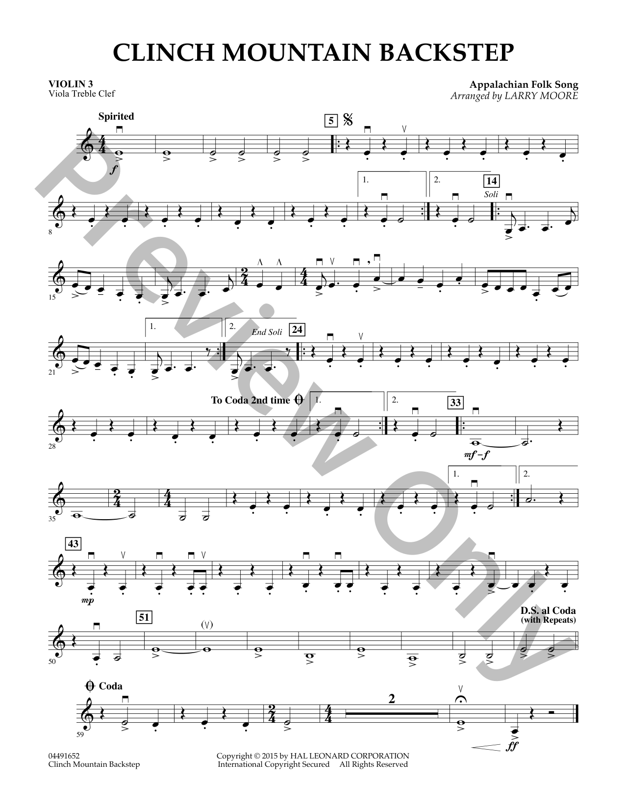 Clinch Mountain Backstep Orchestra Sheet Music | J.W. Pepper