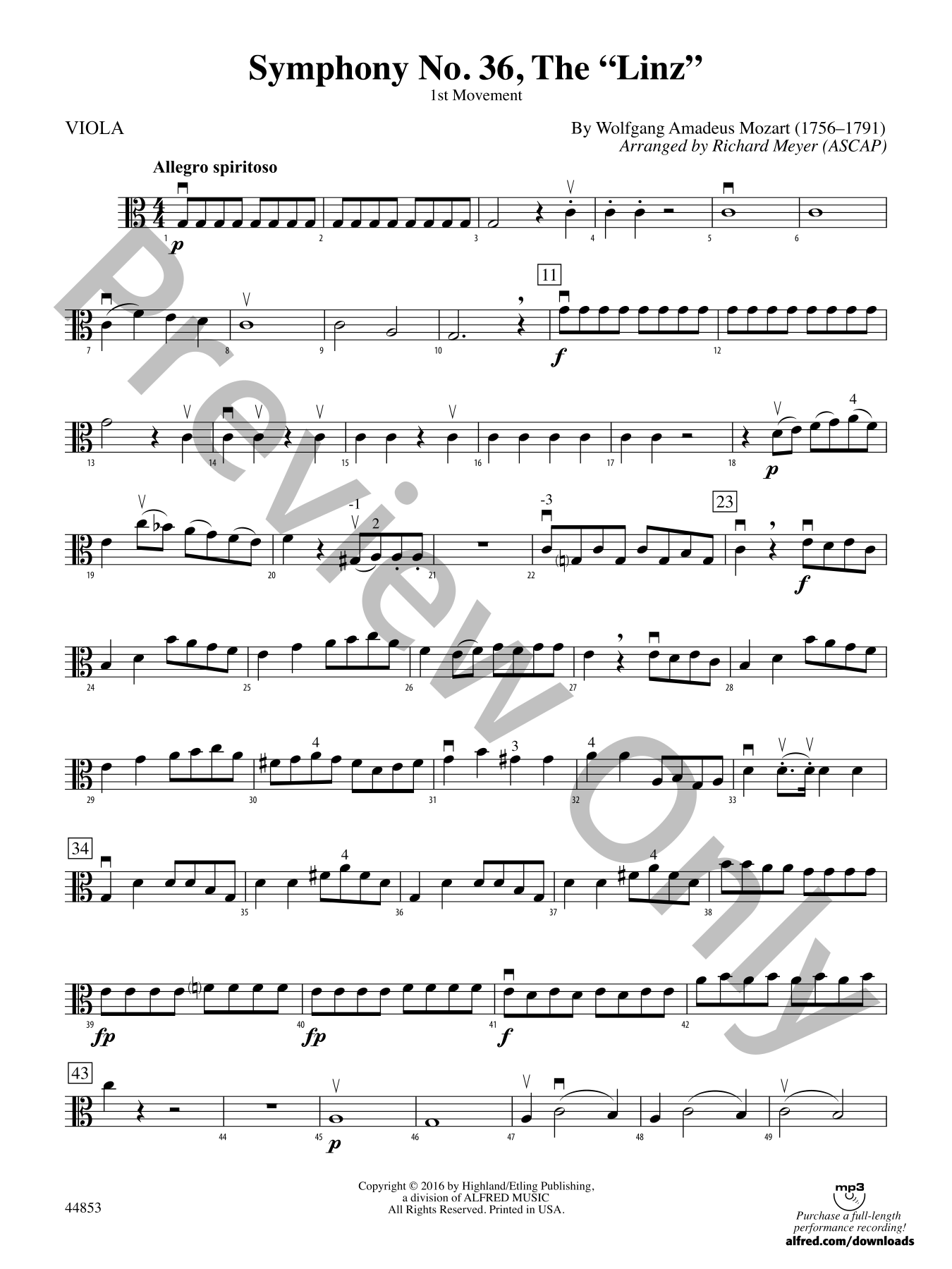 Symphony No. 36, the 