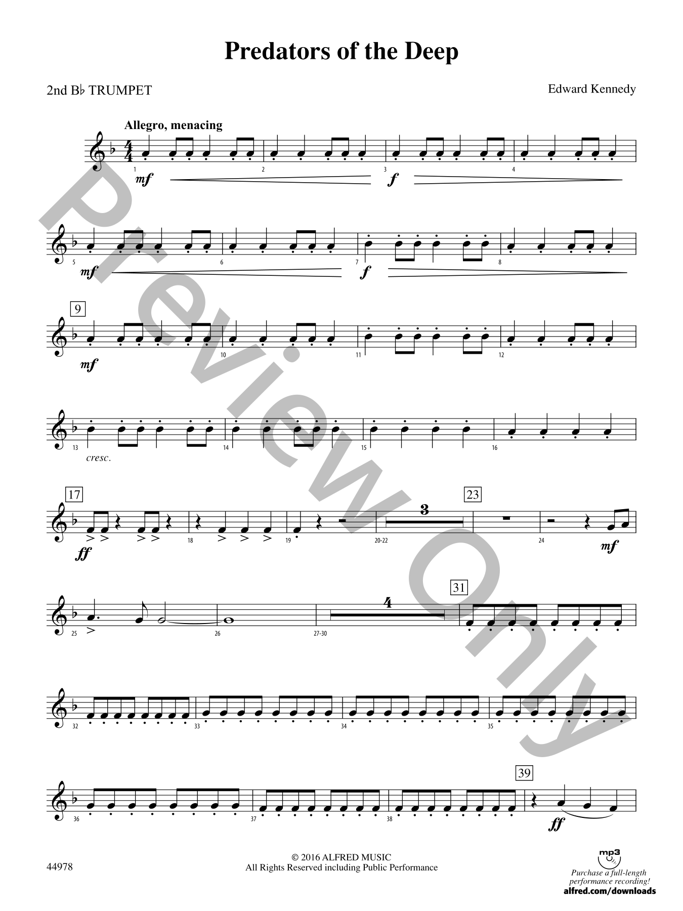 Predators of the Deep Concert Band Sheet Music | J.W. Pepper
