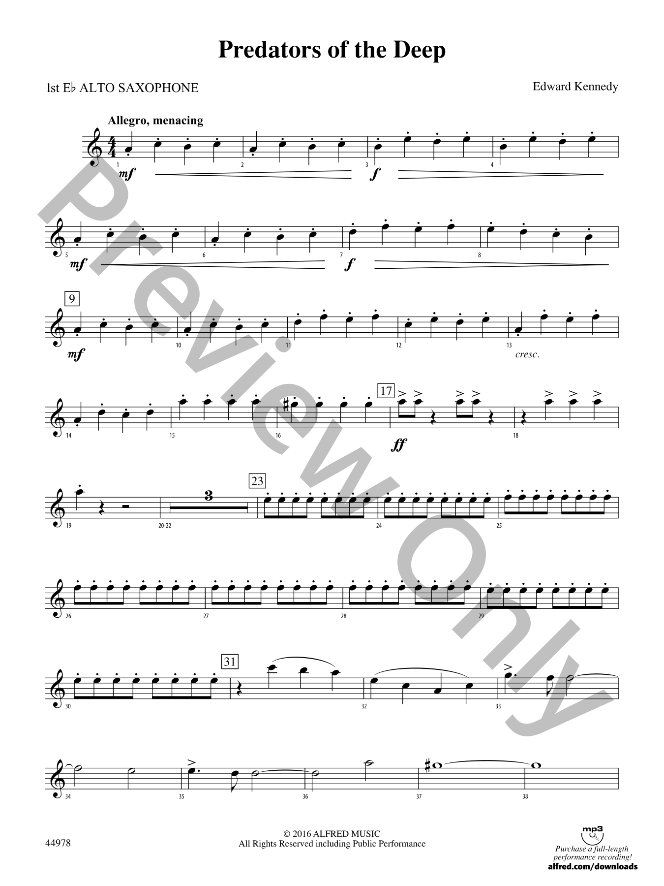 Predators of the Deep Concert Band Sheet Music | J.W. Pepper