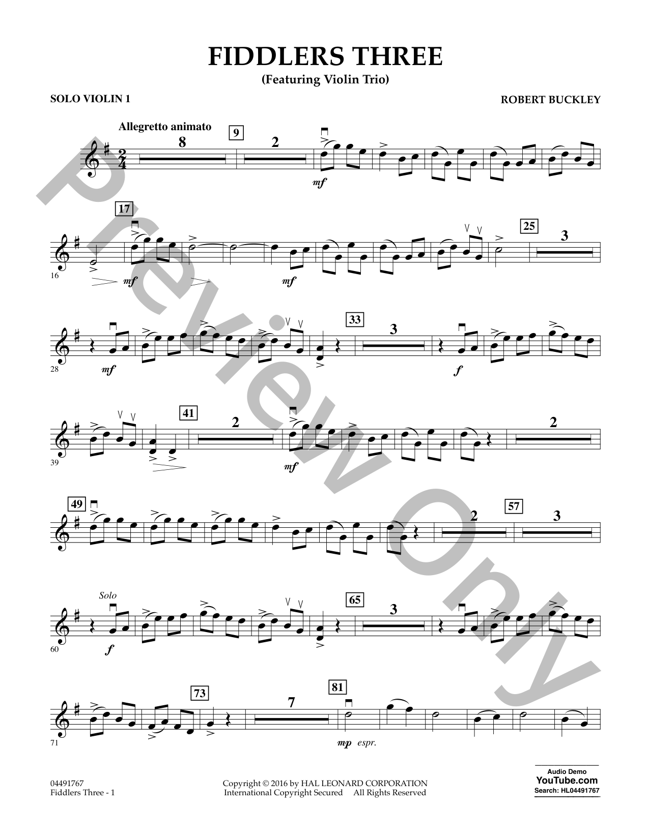 Fiddlers Three Orchestra Sheet Music | J.W. Pepper