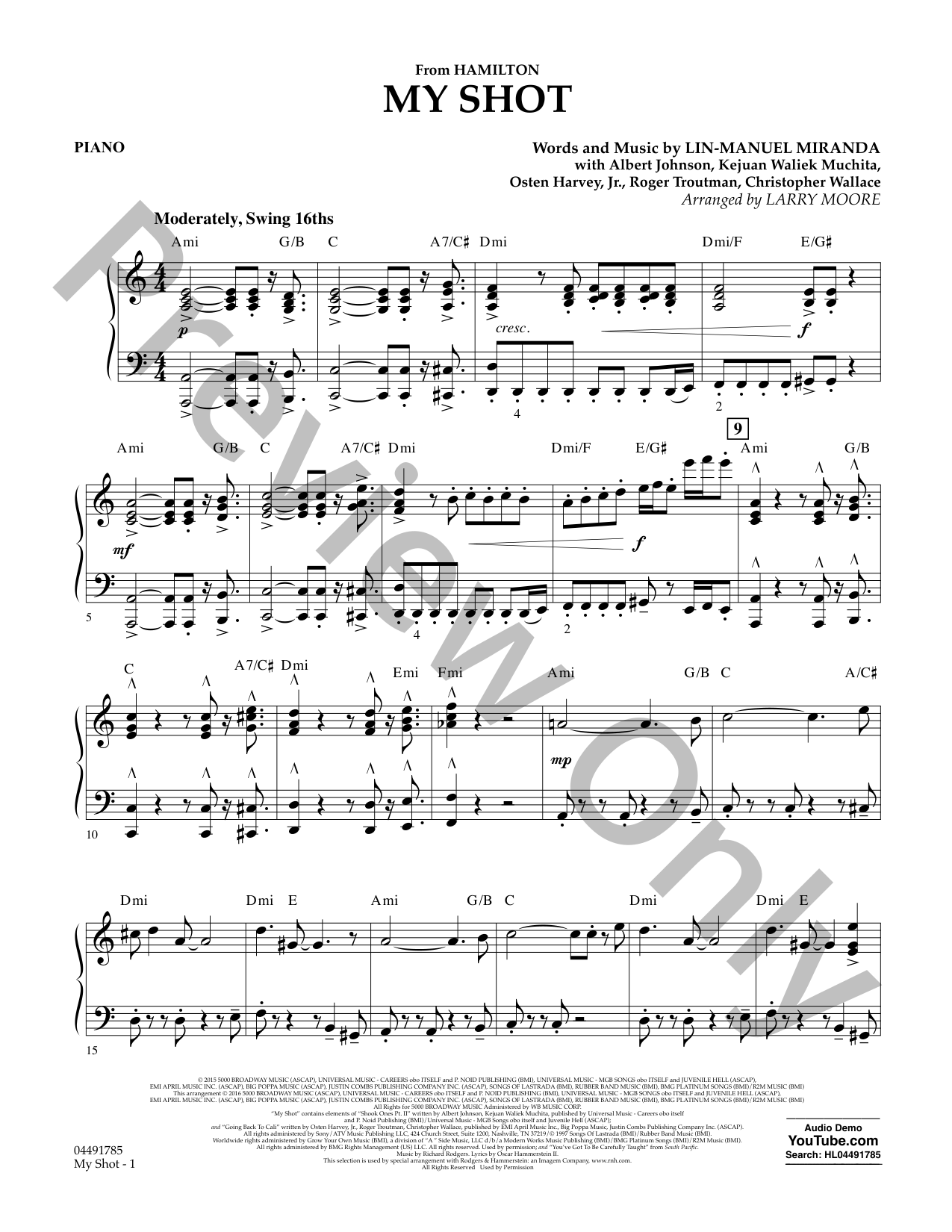 Hamilton Musical Hamilton Soundtrack My Shot Various Artists