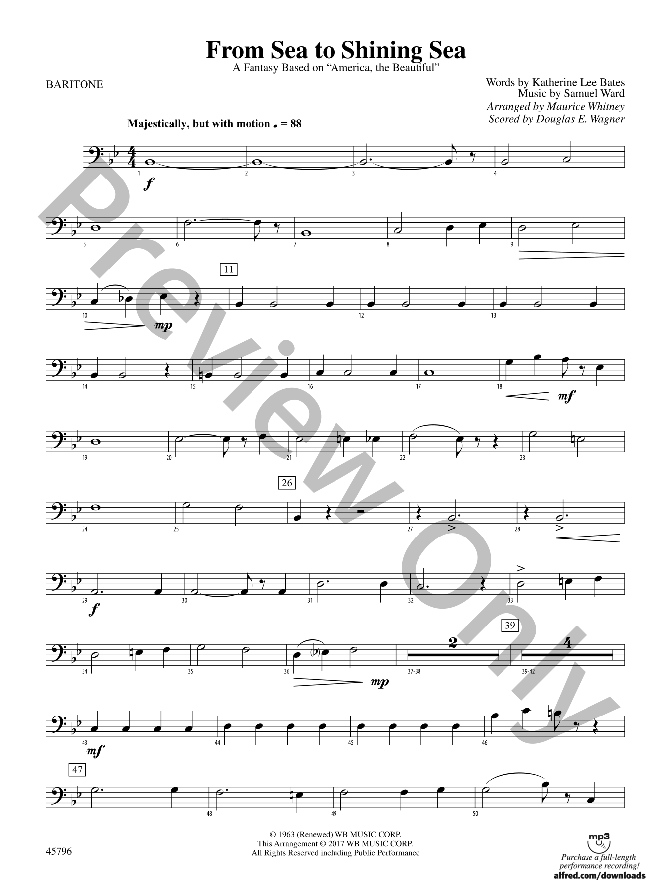 From Sea to Shining Sea Concert Band Sheet Music | J.W. Pepper