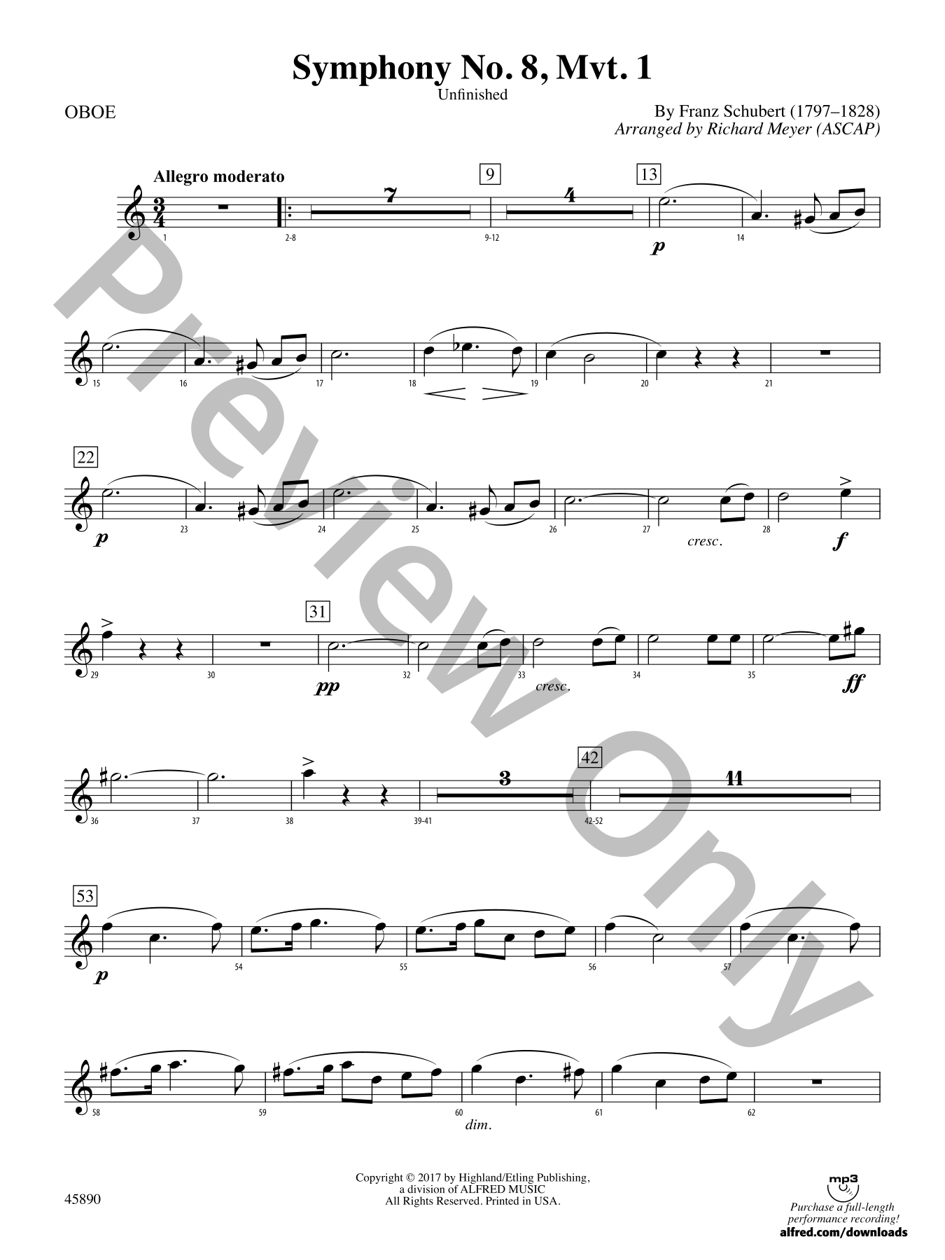 Symphony No. 8 Orchestra Sheet Music | J.W. Pepper