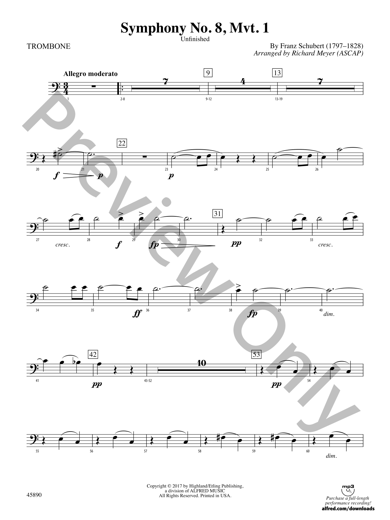 Symphony No. 8 Orchestra Sheet Music | J.W. Pepper