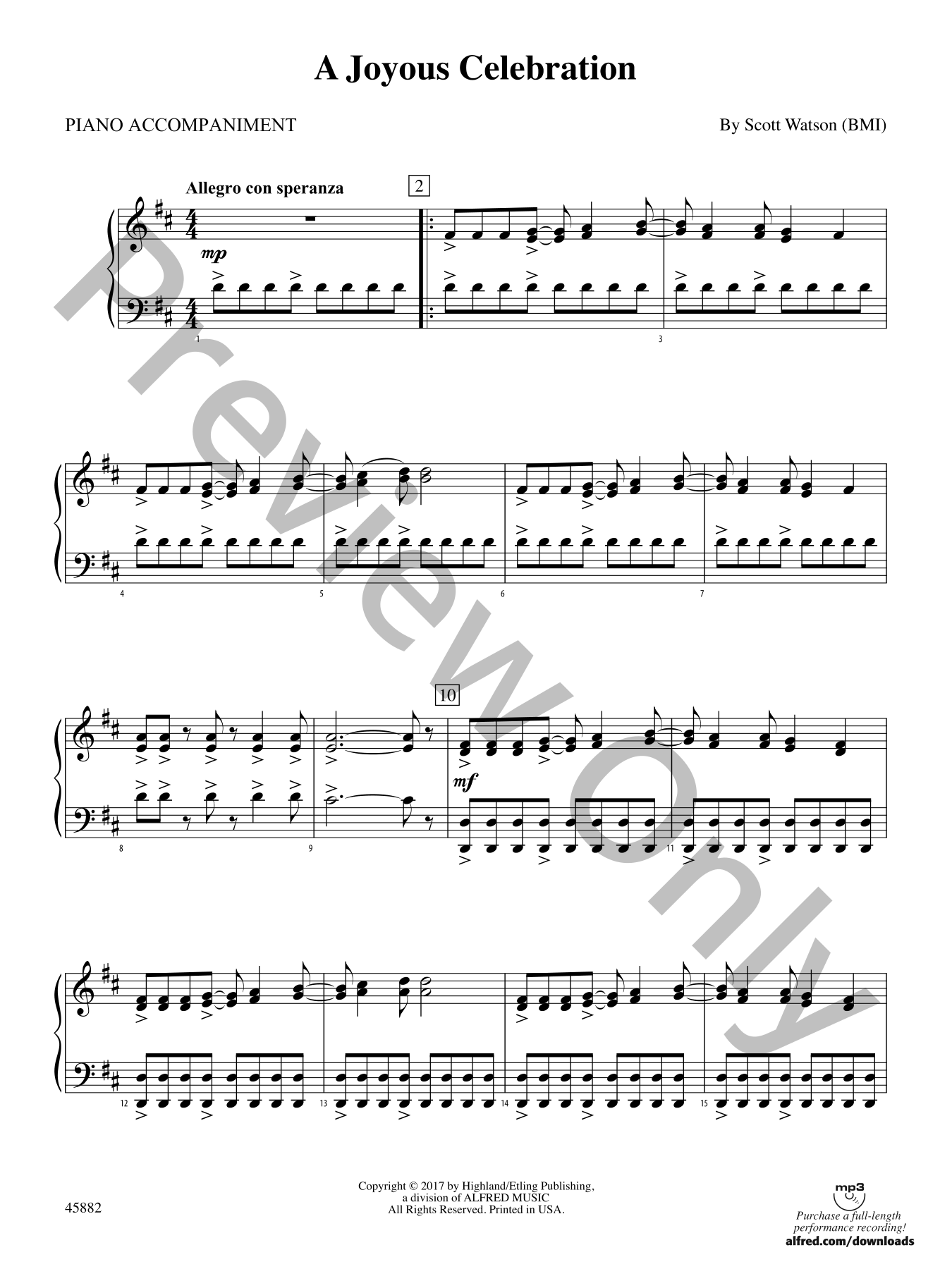 A Joyous Celebration Orchestra Sheet Music | J.W. Pepper