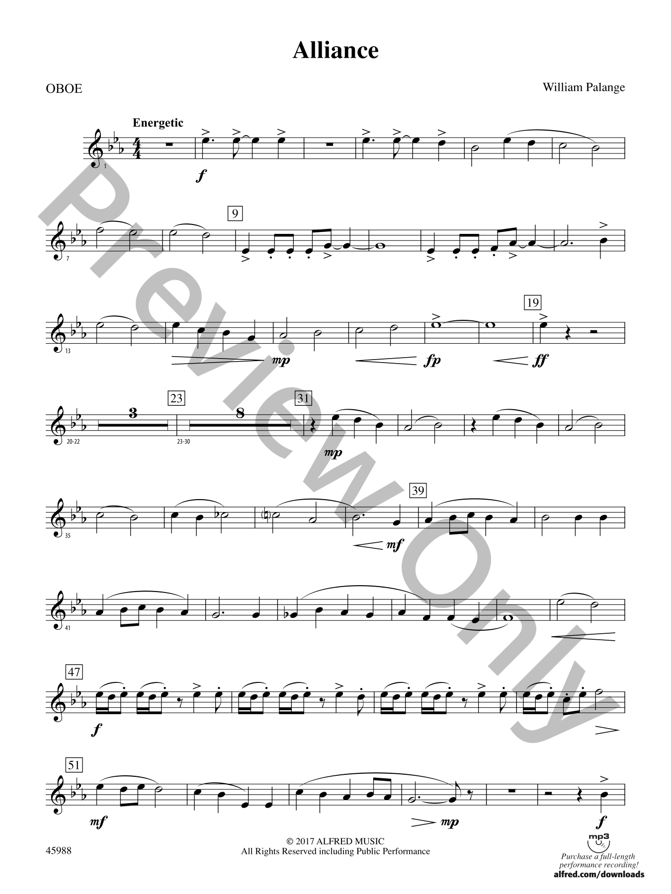 Alliance Concert Band Sheet Music | J.W. Pepper