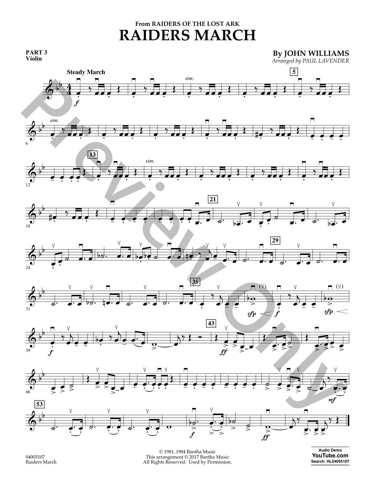 Raiders March Concert Band Sheet Music | J.W. Pepper
