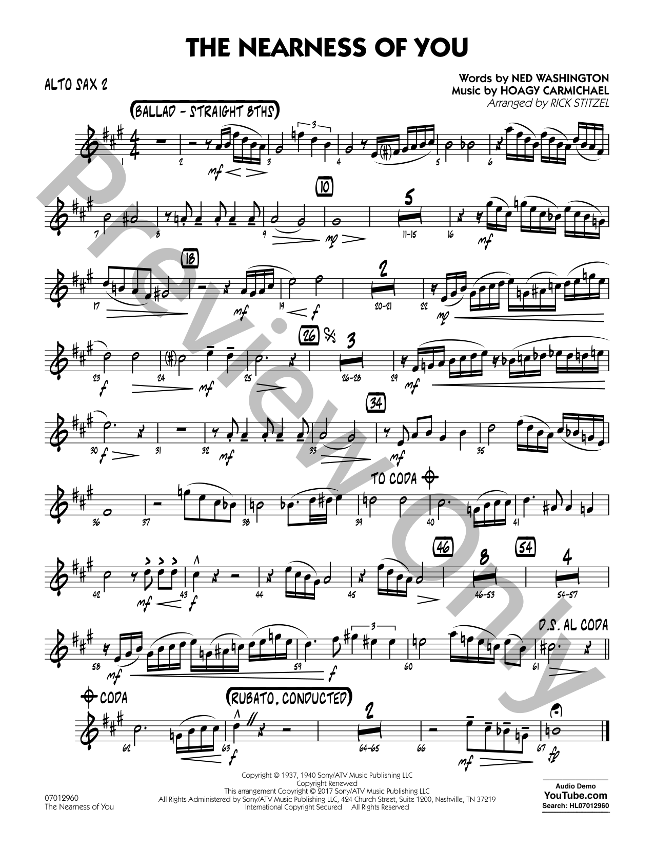 The Nearness of You | J.W. Pepper