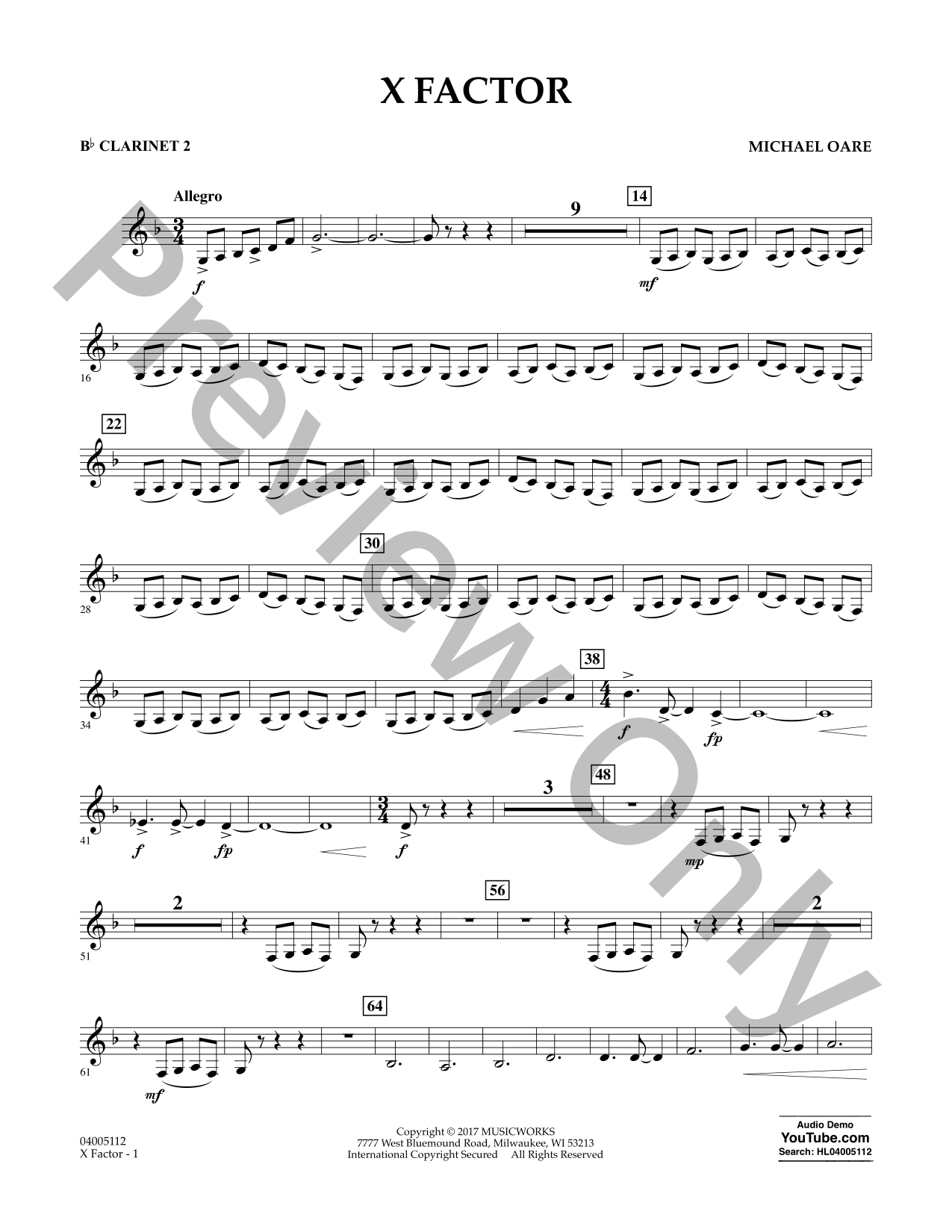 X Factor Concert Band Sheet Music | J.W. Pepper