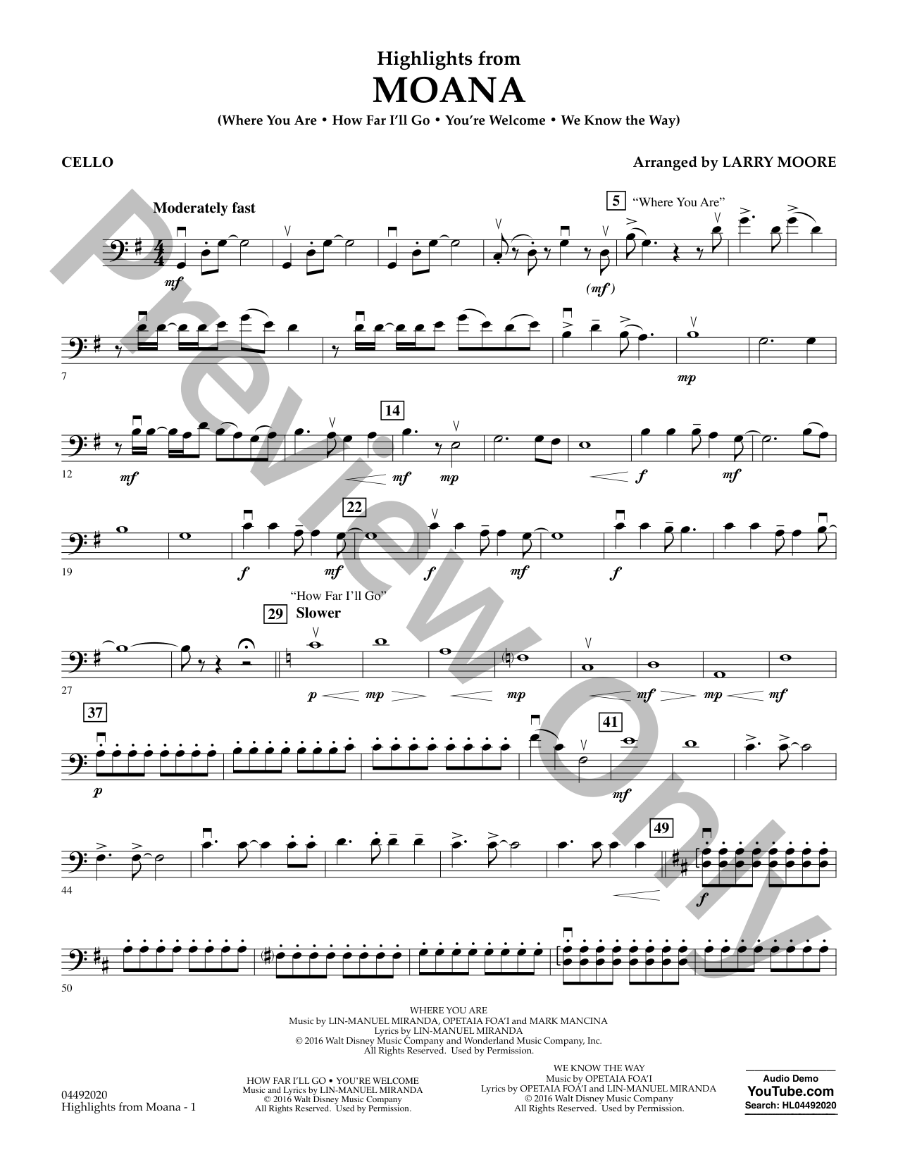 Moana Orchestra Sheet Music | J.W. Pepper