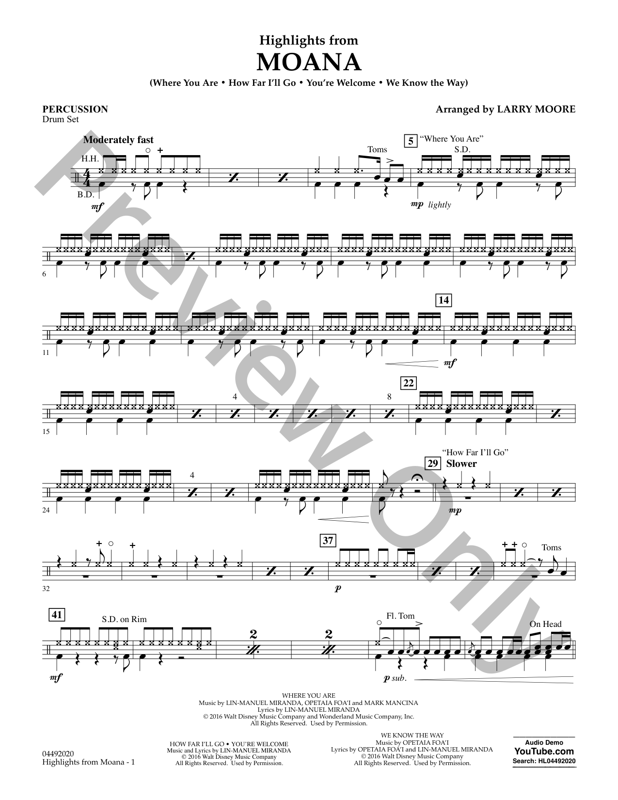 Moana Orchestra Sheet Music | J.W. Pepper