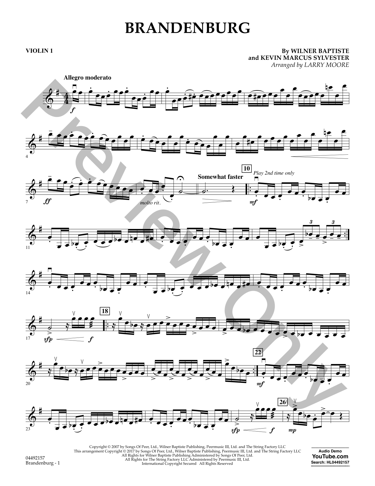 Brandenburg Orchestra Sheet Music | J.W. Pepper