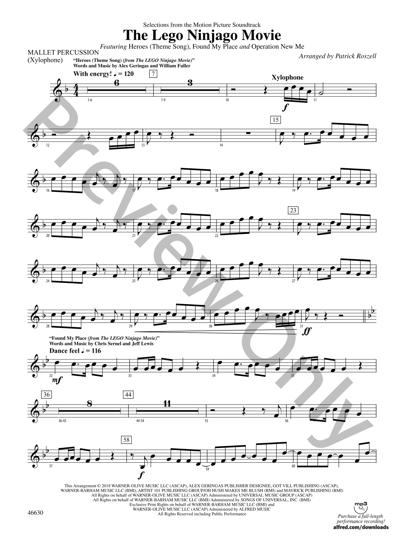 The Lego Ninjago Movie Concert Band Sheet Music | J.W. Pepper