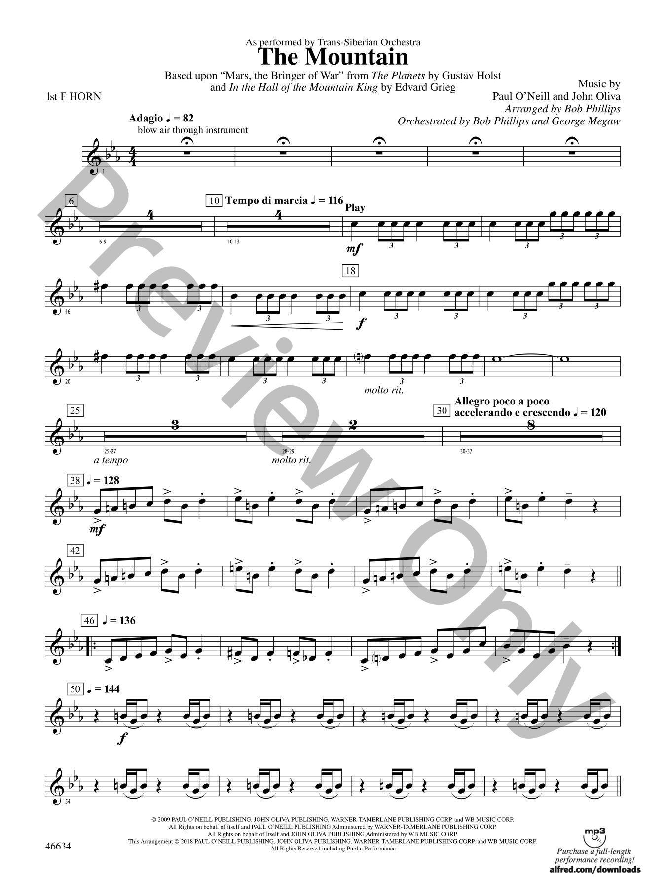 The Mountain Concert Band Sheet Music | J.W. Pepper