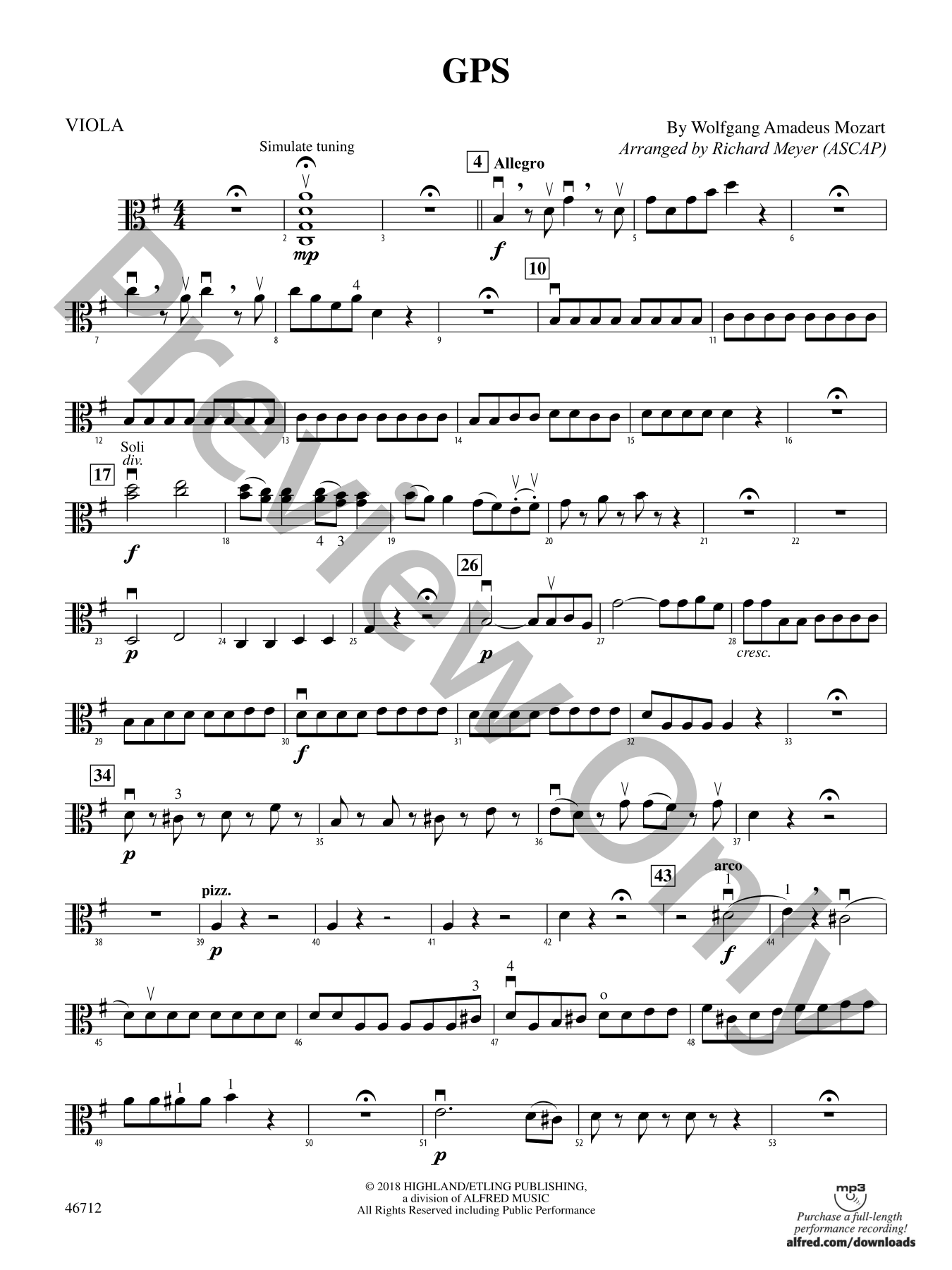 GPS Orchestra Sheet Music | J.W. Pepper