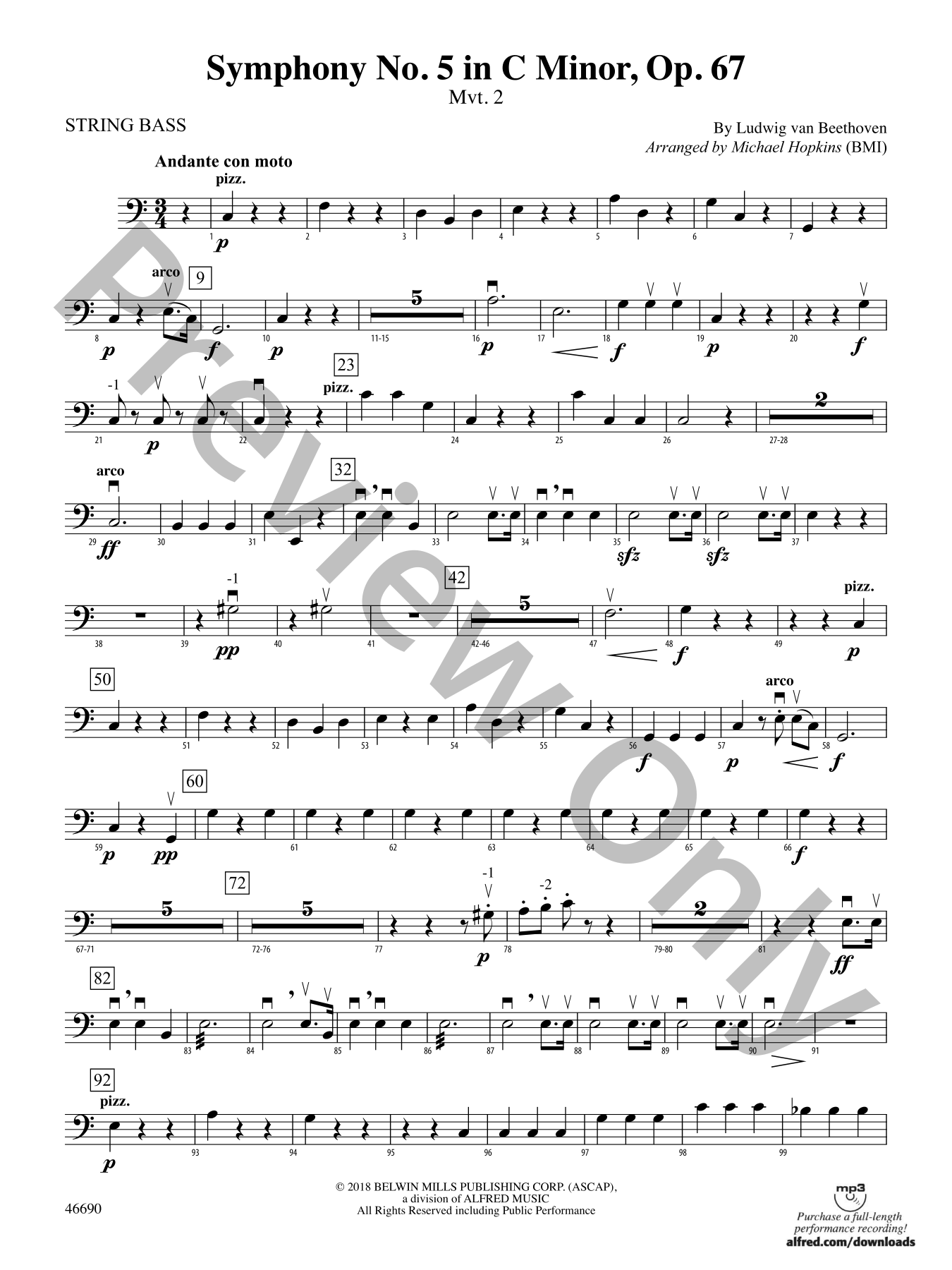 Beethoven: Symphony No. 5 in C Minor, Op. 67 (Full Score