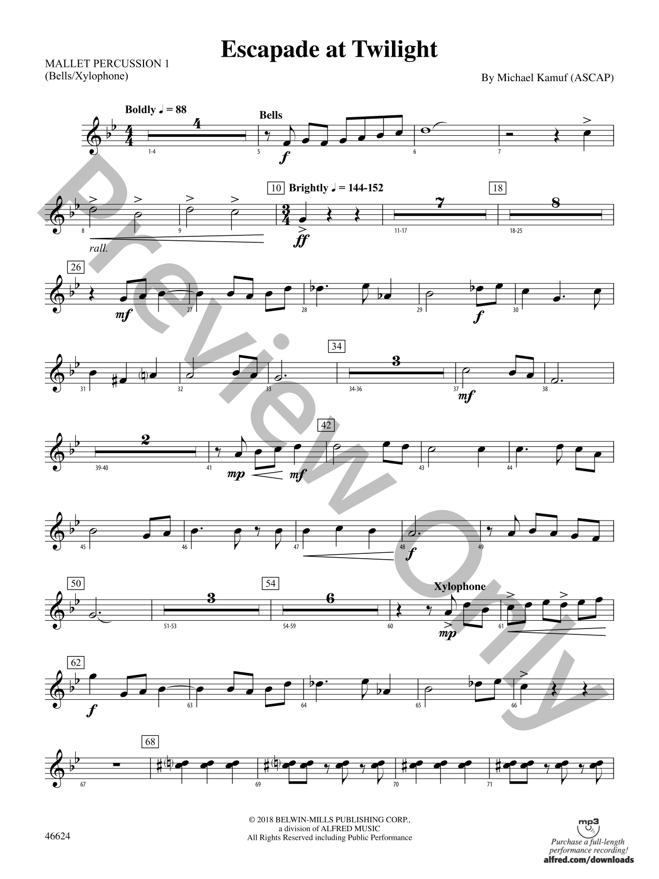 Escapade at Twilight Concert Band Sheet Music | J.W. Pepper