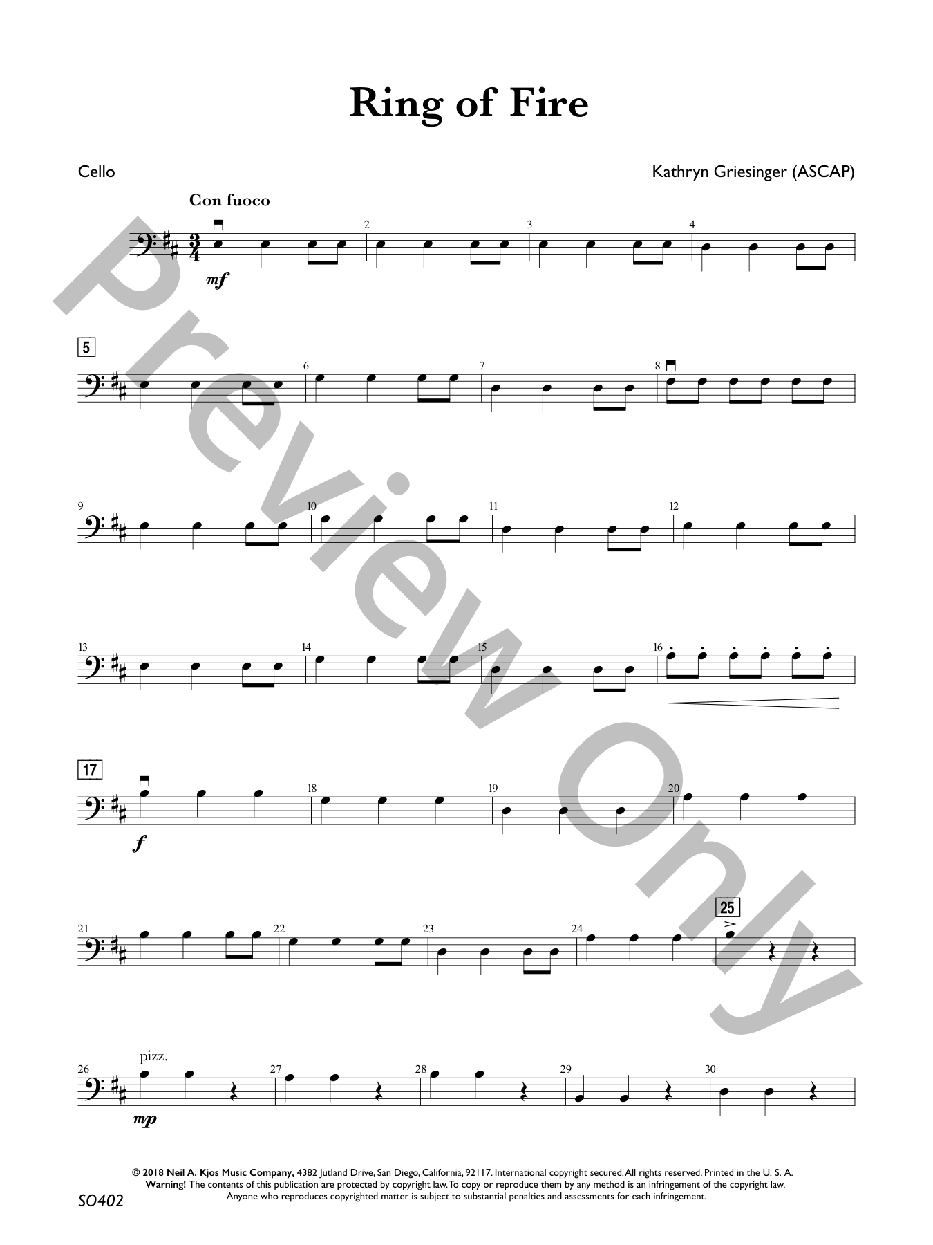 Ring of Fire Orchestra Sheet Music | J.W. Pepper