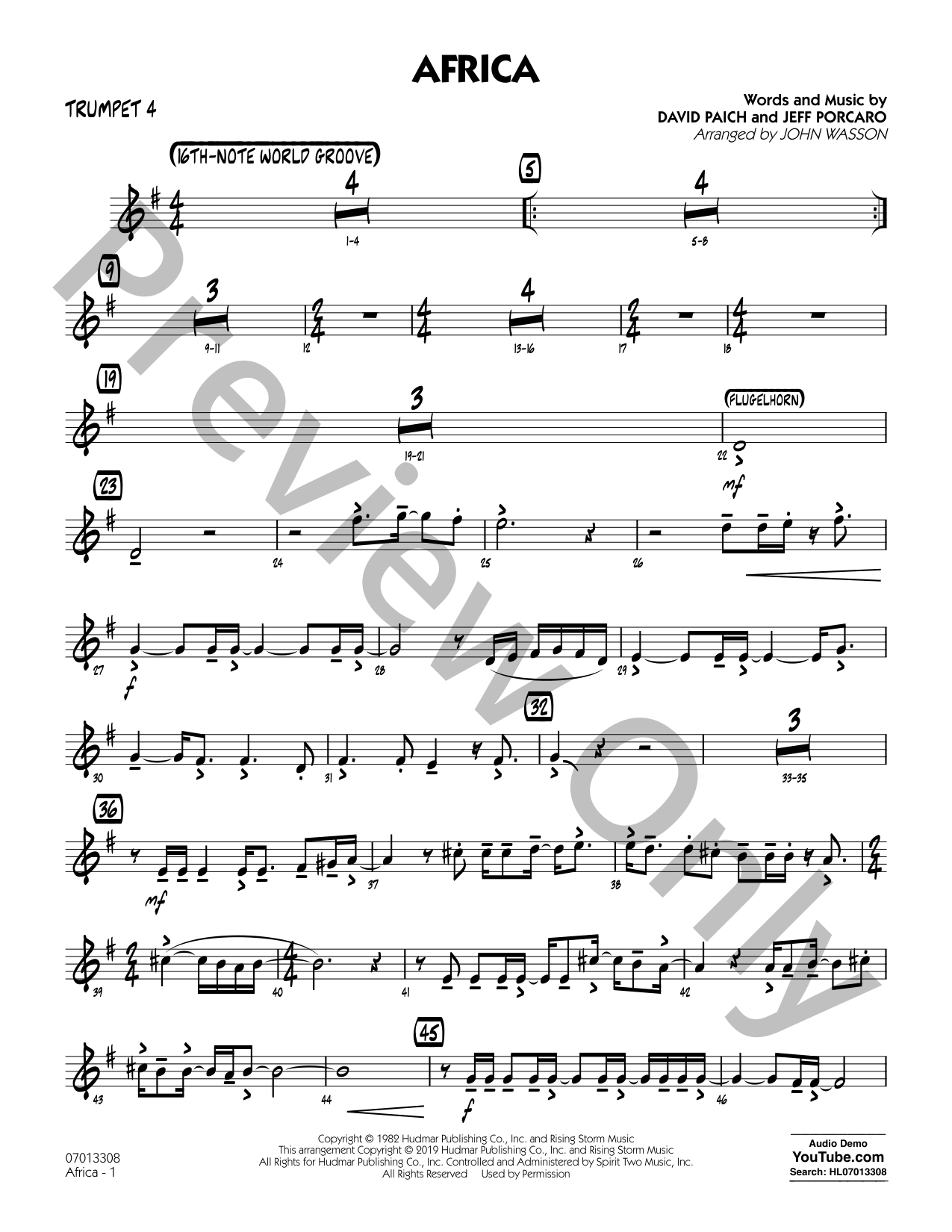 Africa Jazz Sheet Music | J.W. Pepper