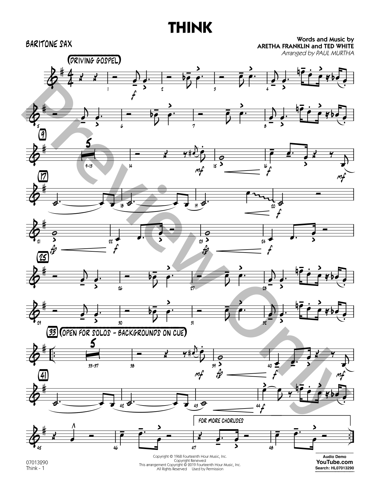 Think Jazz Sheet Music | J.W. Pepper