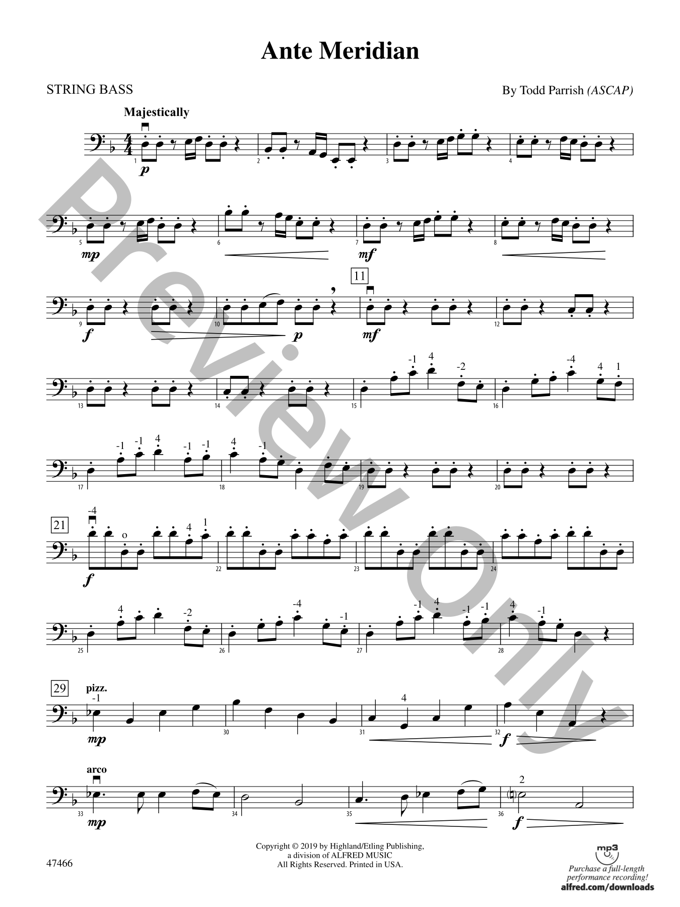 Ante Meridian Orchestra Sheet Music | J.W. Pepper