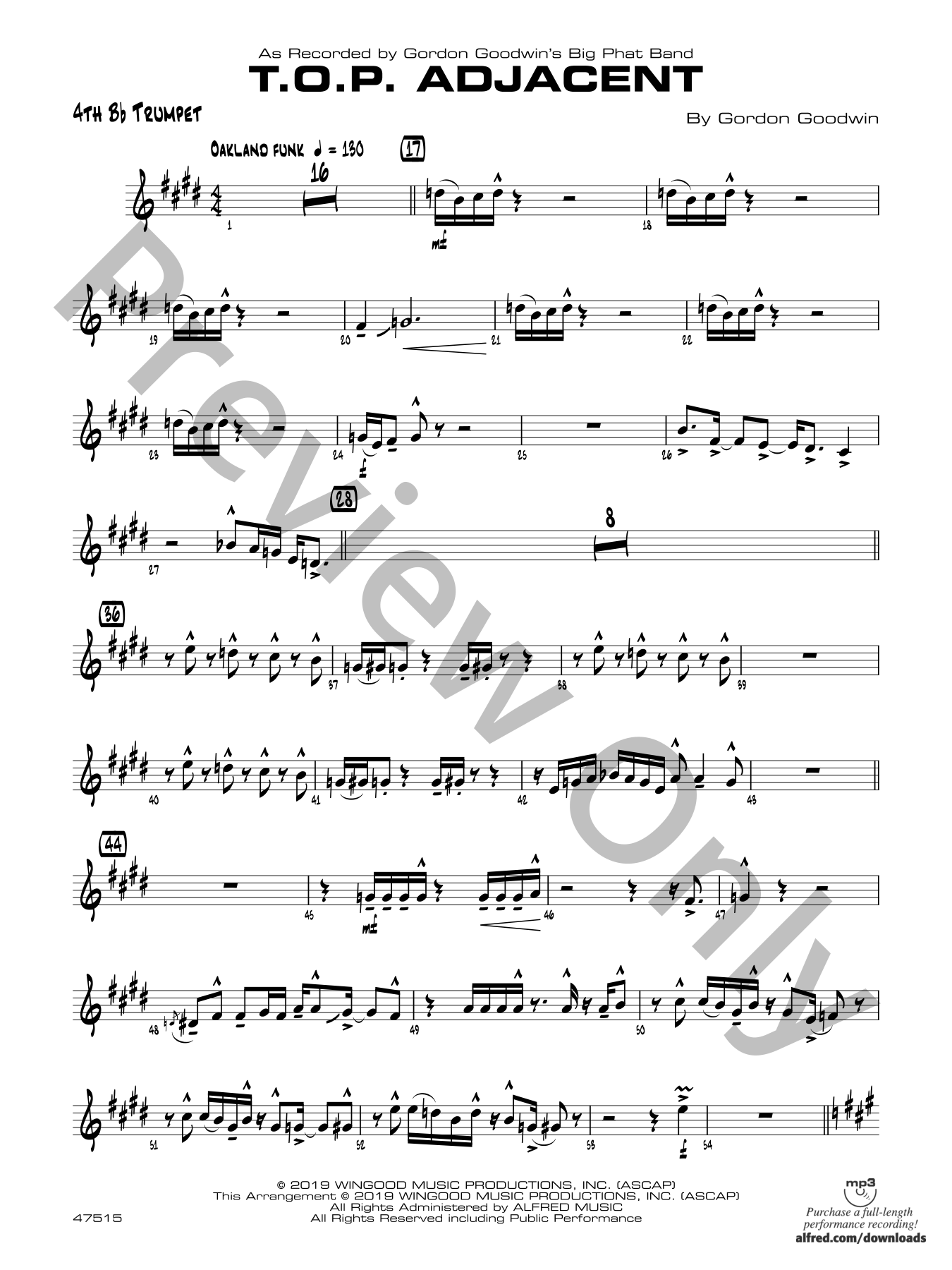 T.O.P. Adjacent Jazz Sheet Music | J.W. Pepper