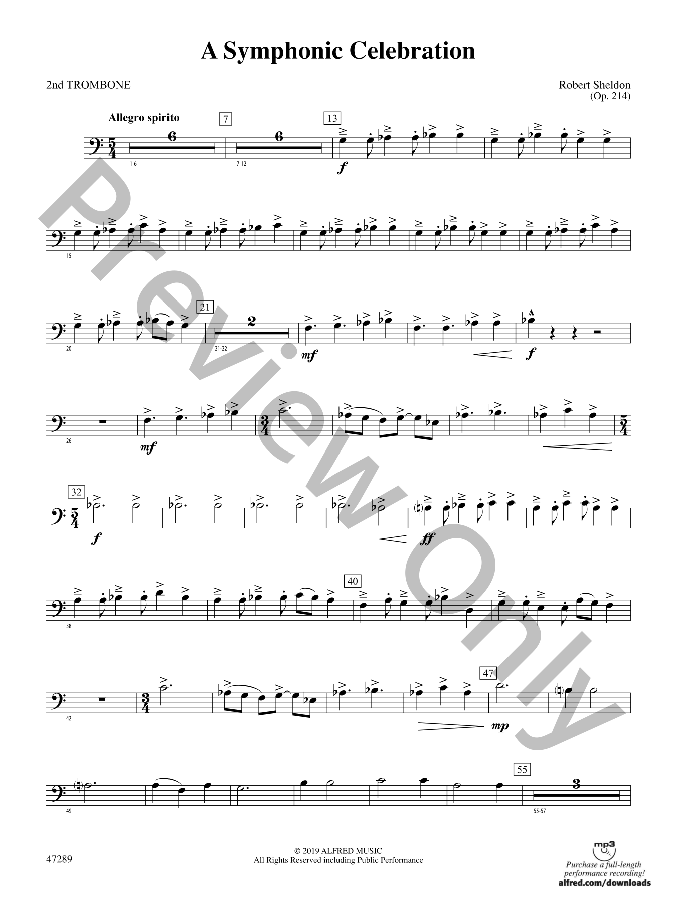 A Symphonic Celebration Concert Band Sheet Music | J.W. Pepper