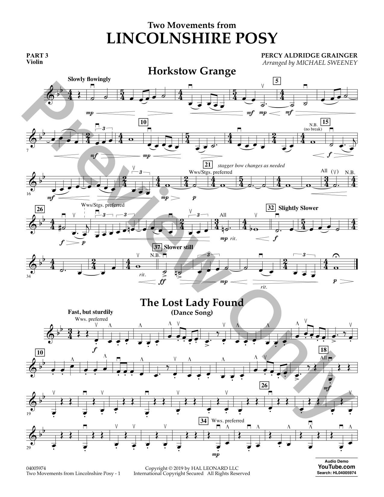 堅実な究極の Two Movements from Lincolnshire Posy | J.W. Pepper DTM・DAW