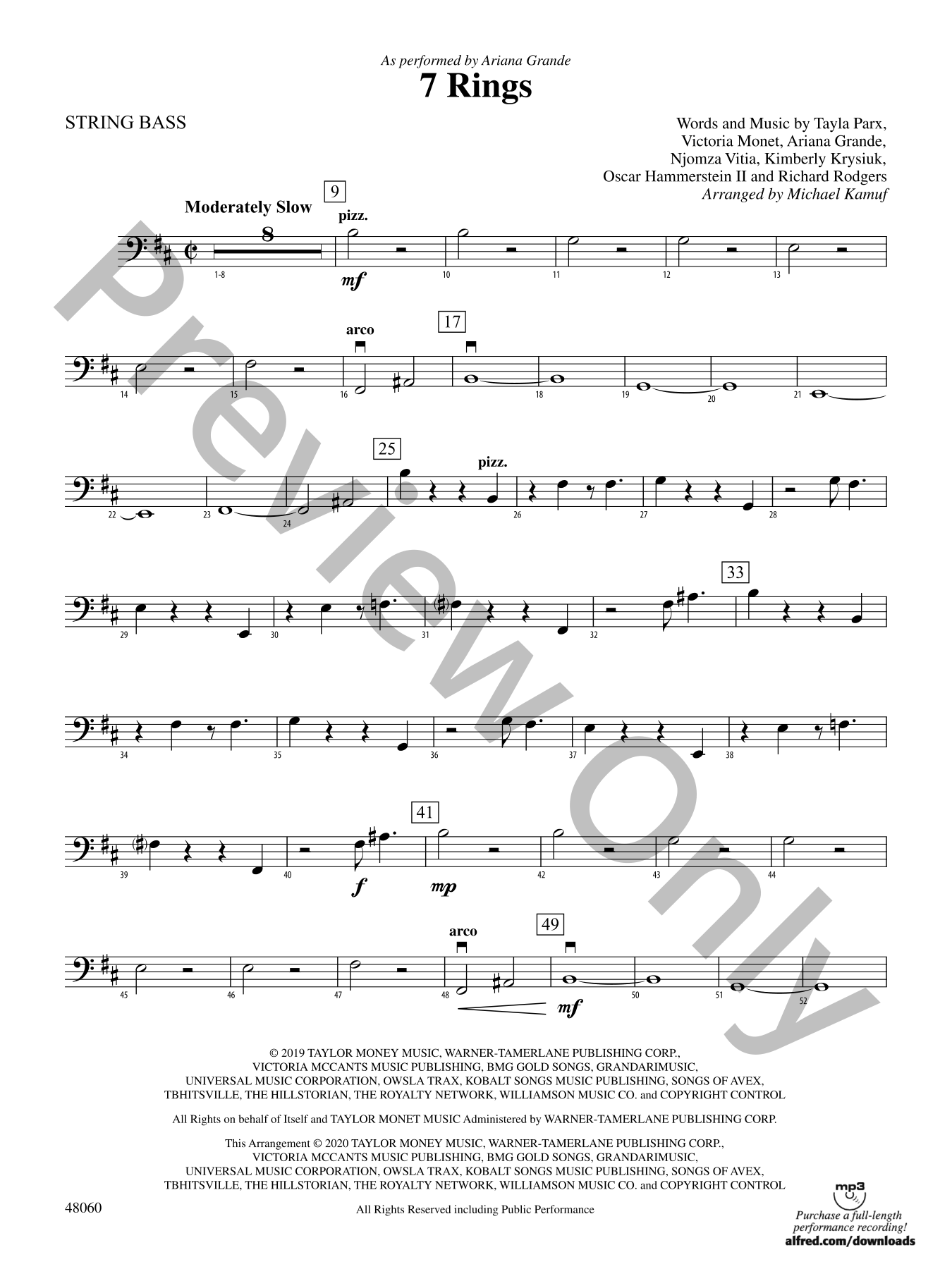 7 Rings Orchestra Sheet Music | J.W. Pepper