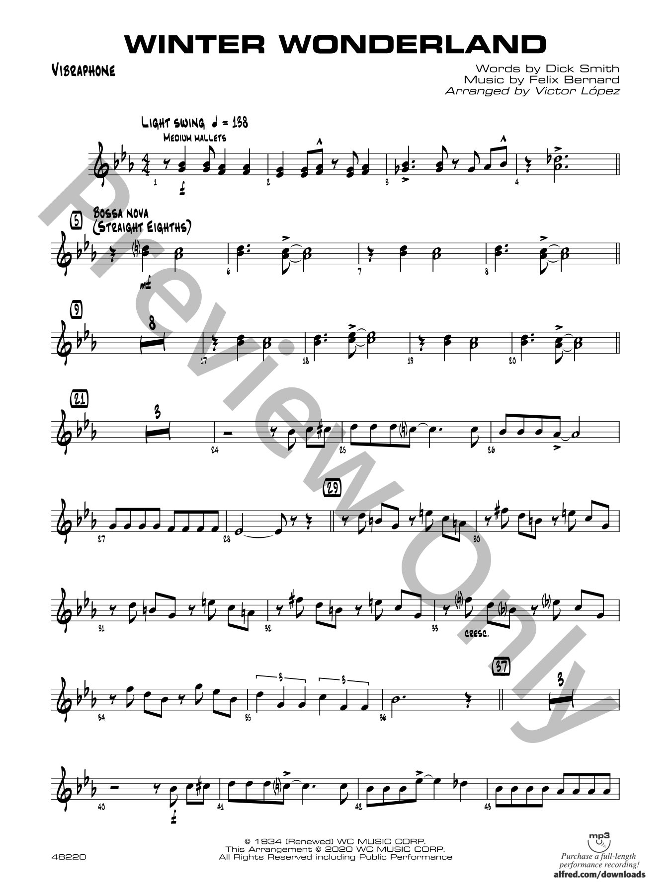 Winter Wonderland Jazz Sheet Music | J.W. Pepper