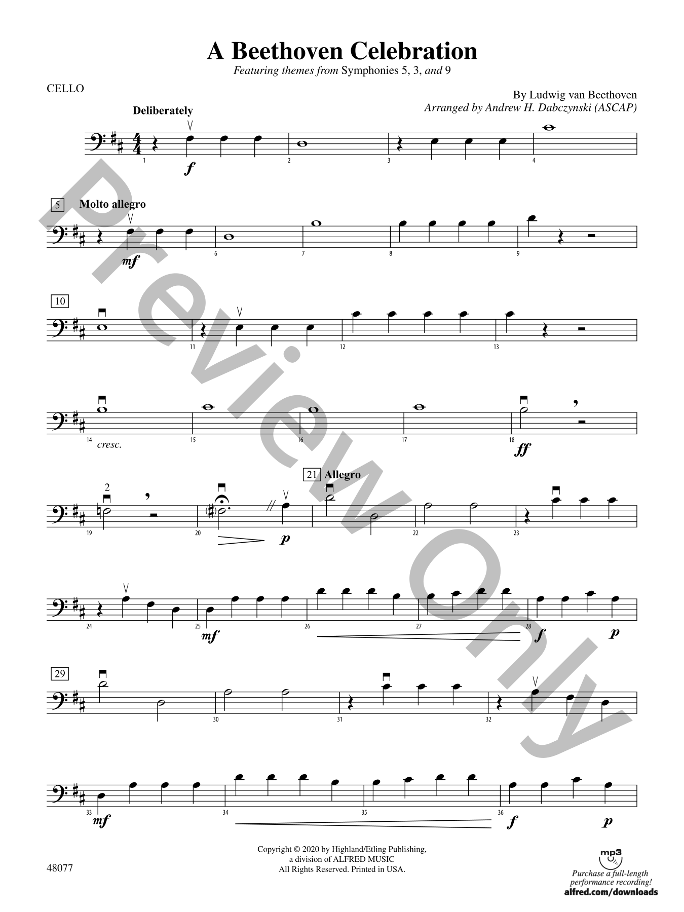 A Beethoven Celebration Orchestra Sheet Music | J.W. Pepper
