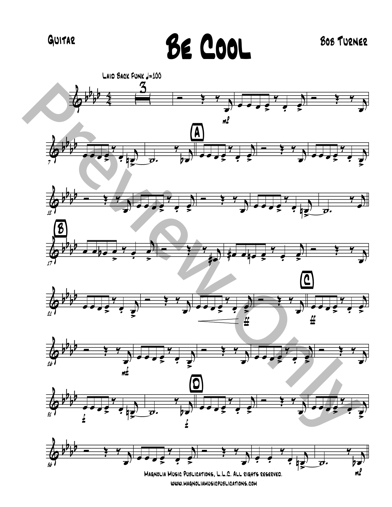 Be Cool Jazz Sheet Music | J.W. Pepper