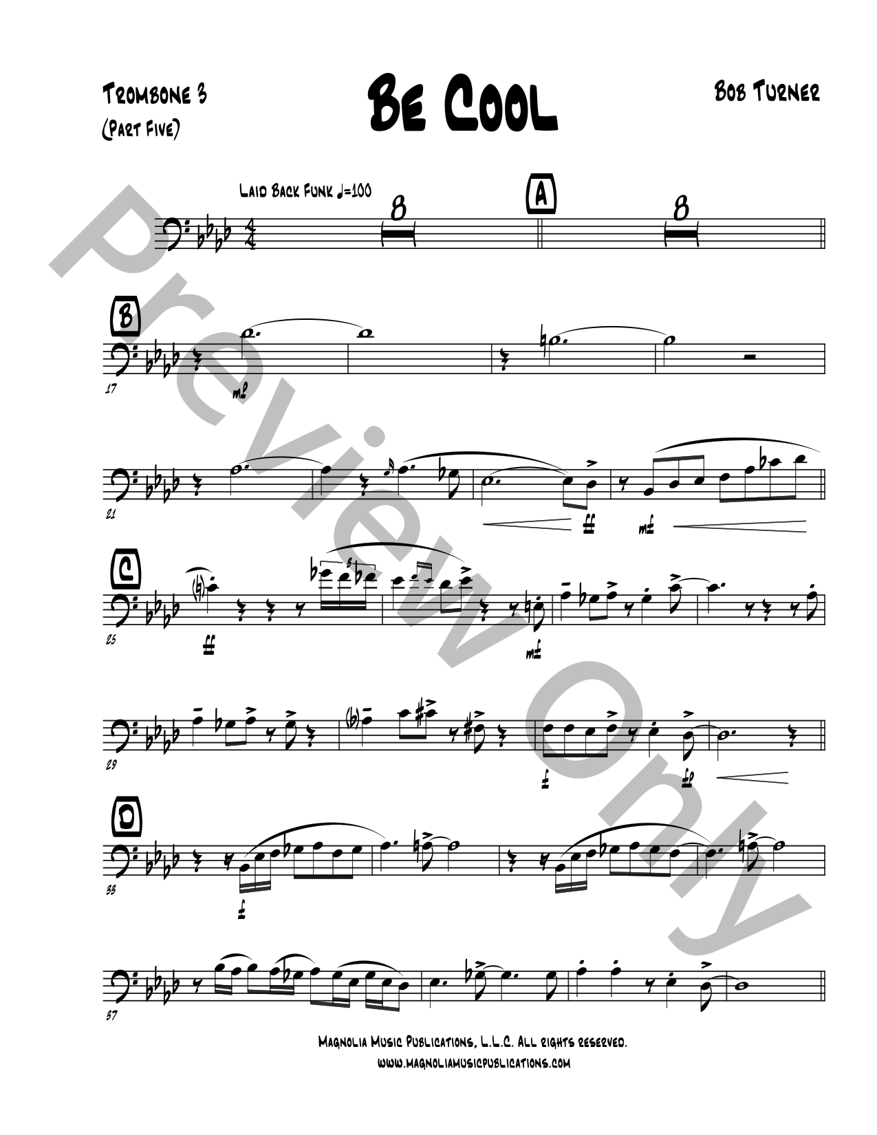 Be Cool Jazz Sheet Music | J.W. Pepper