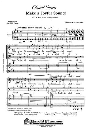 Make a Joyful Sound Choral Sheet Music | J.W. Pepper