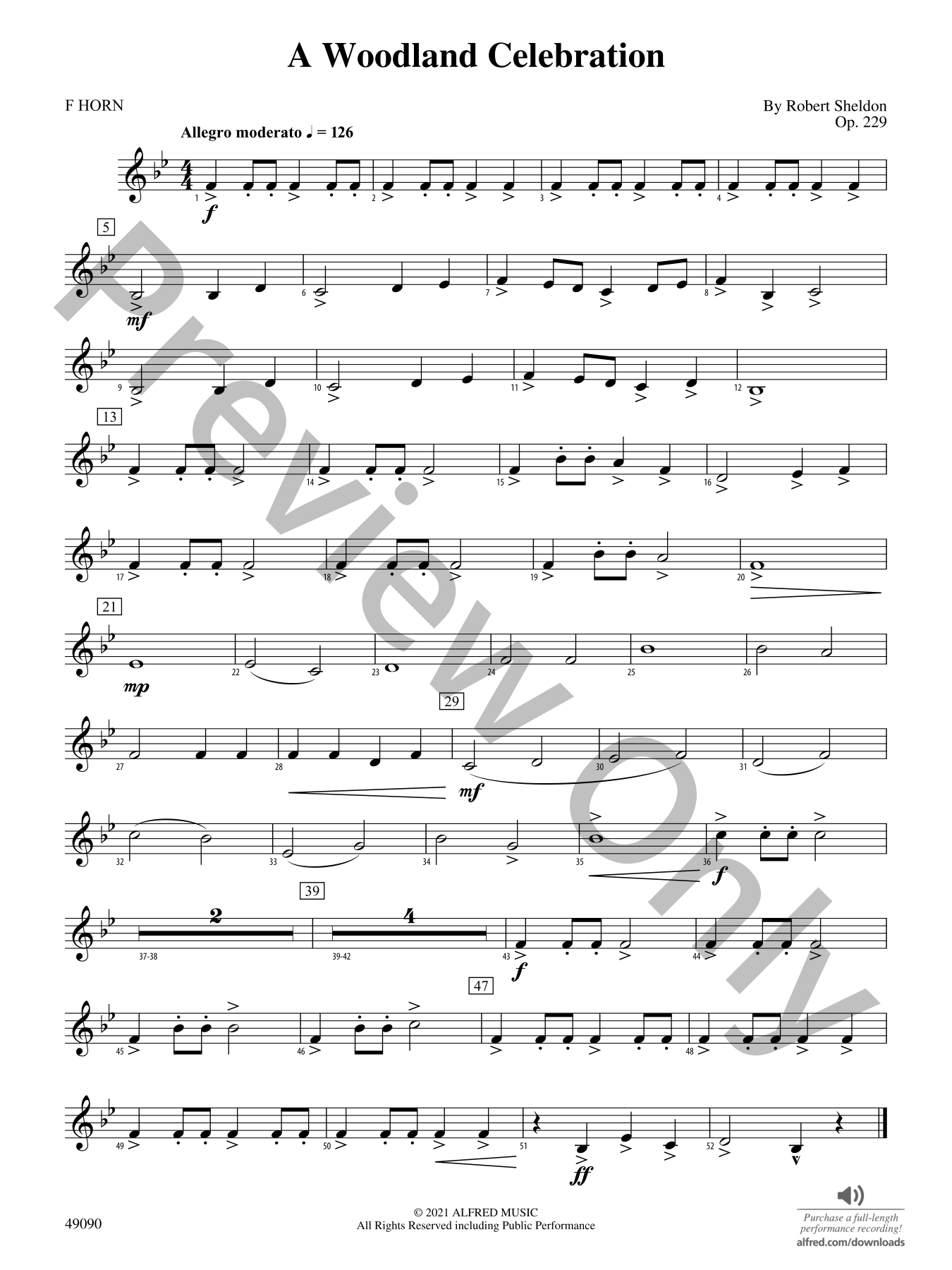 A Woodland Celebration Concert Band Sheet Music | J.W. Pepper