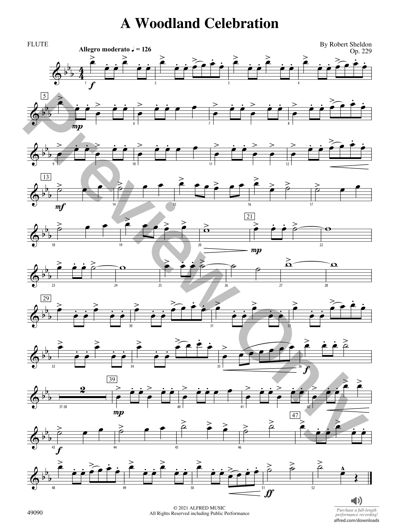 A Woodland Celebration Concert Band Sheet Music | J.W. Pepper