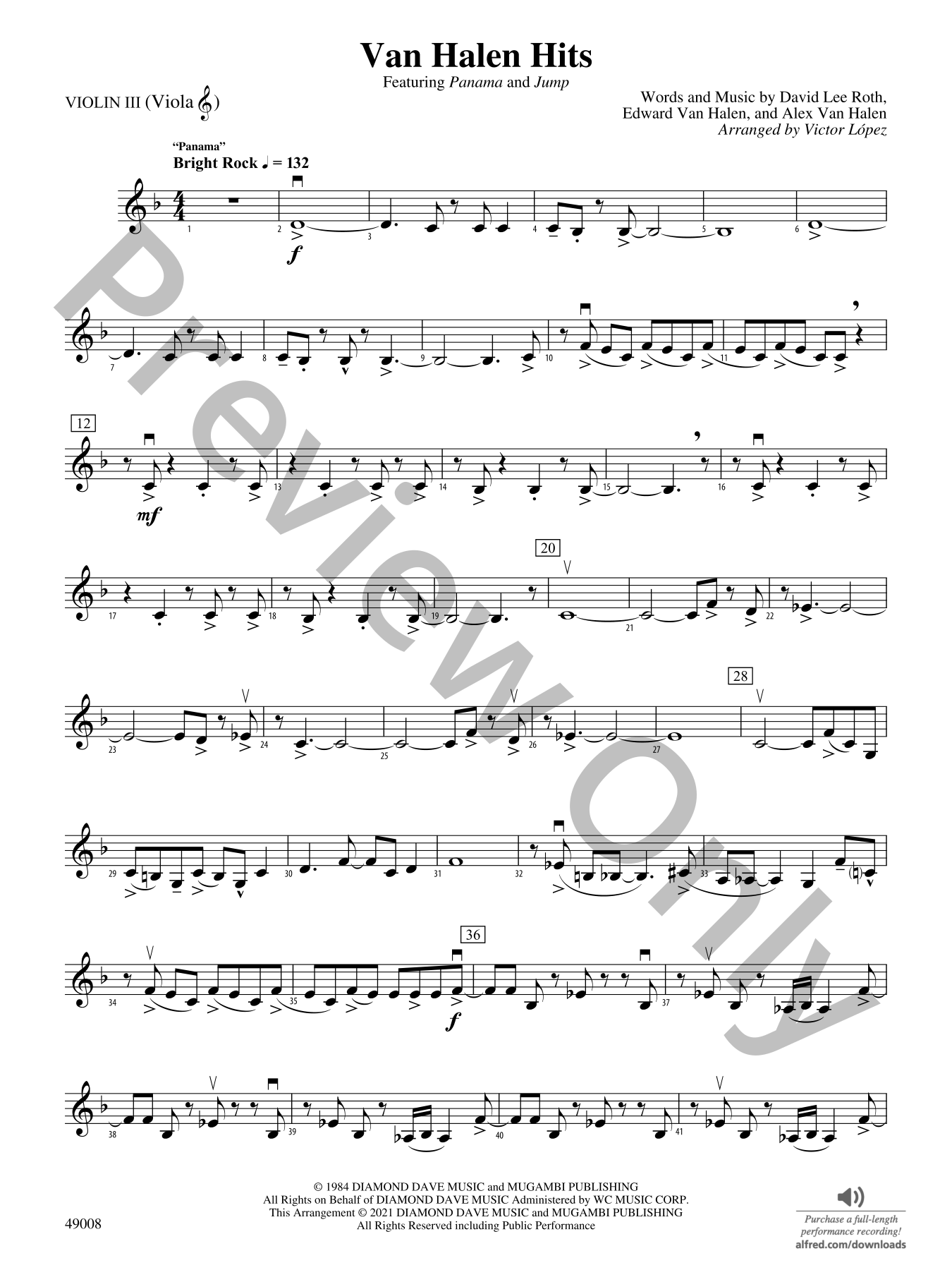 Van Halen Hits Orchestra Sheet Music | J.W. Pepper