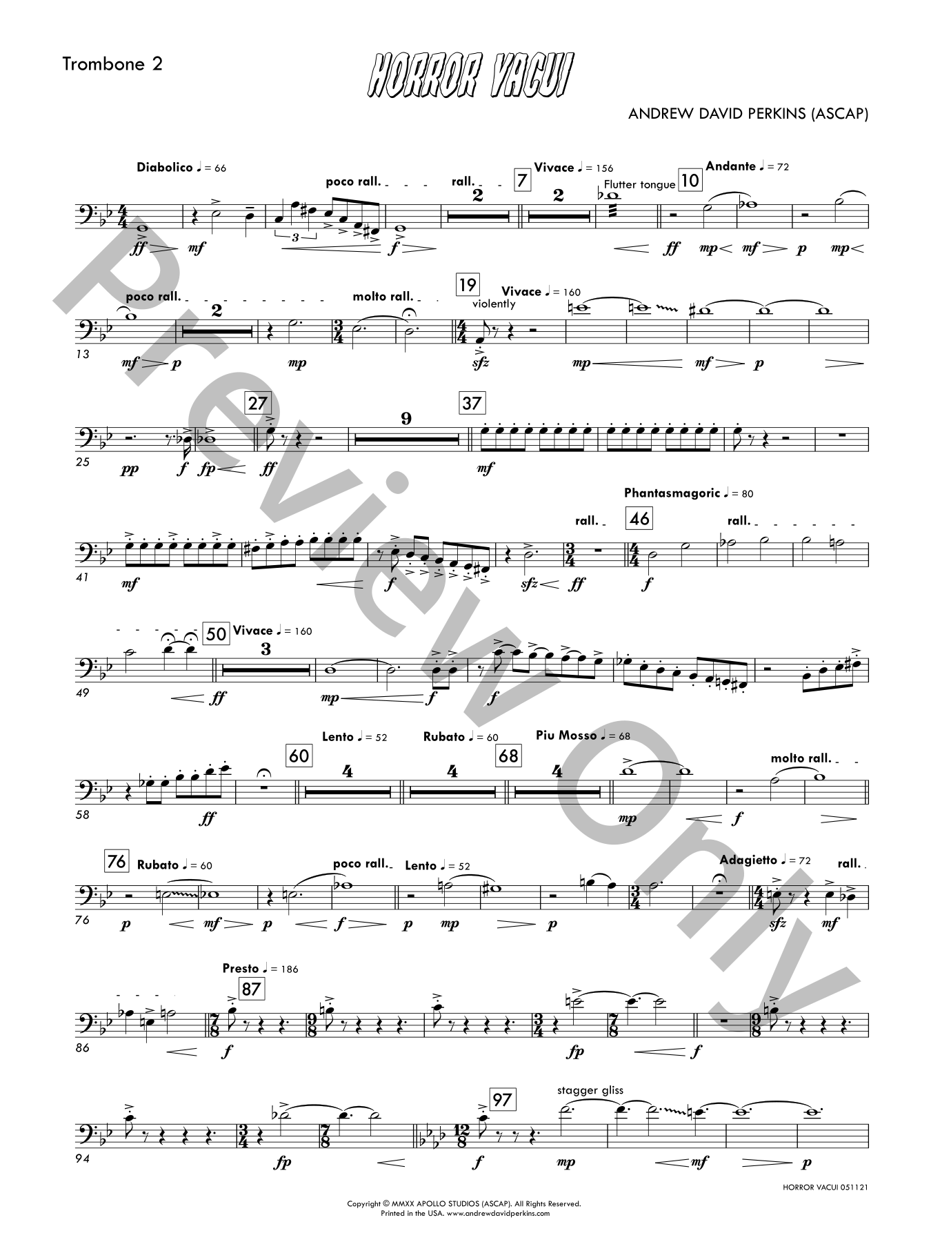 Horror Vacui Concert Band Sheet Music | J.W. Pepper