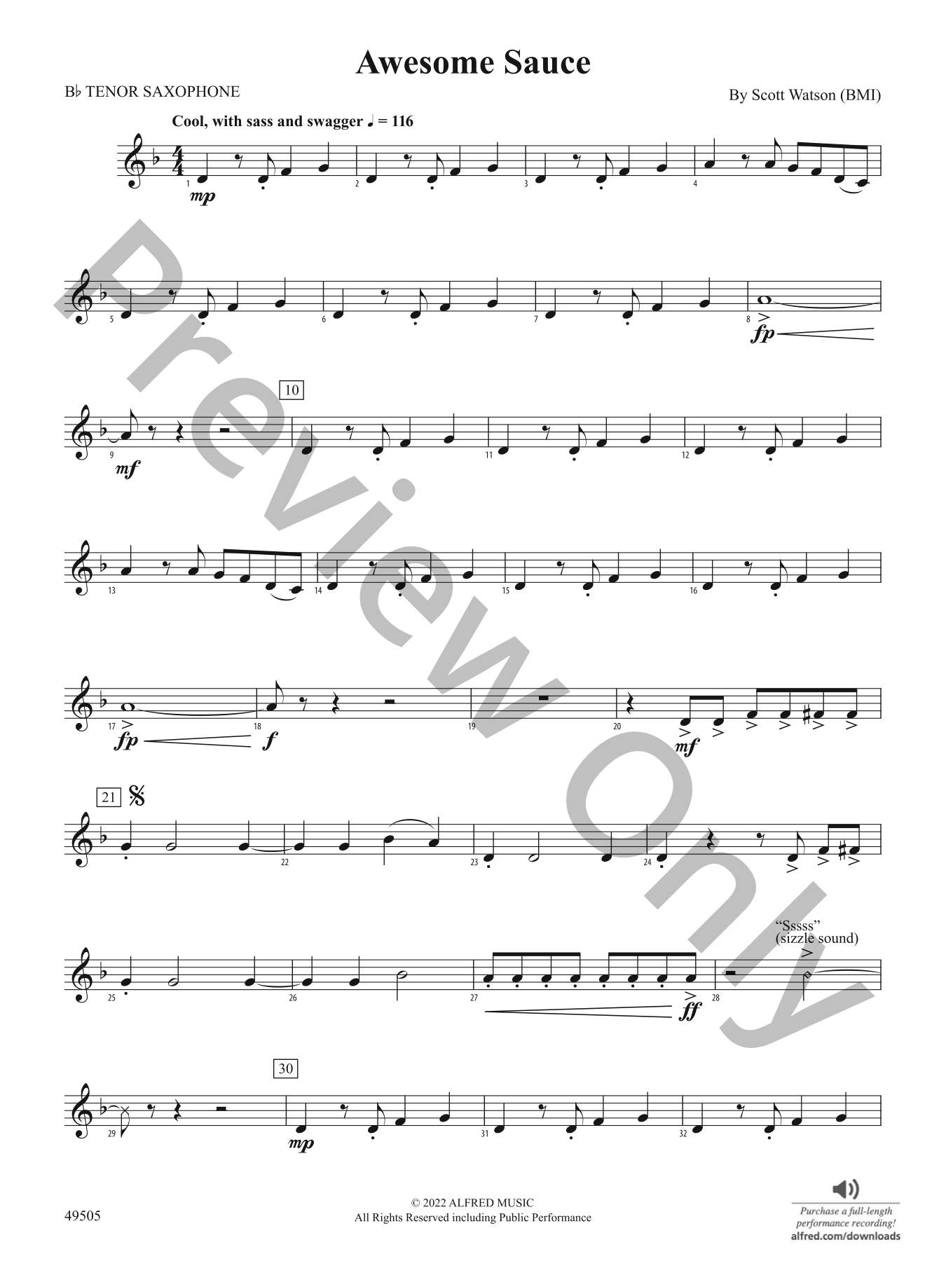 Awesome Sauce Concert Band Sheet Music | J.W. Pepper