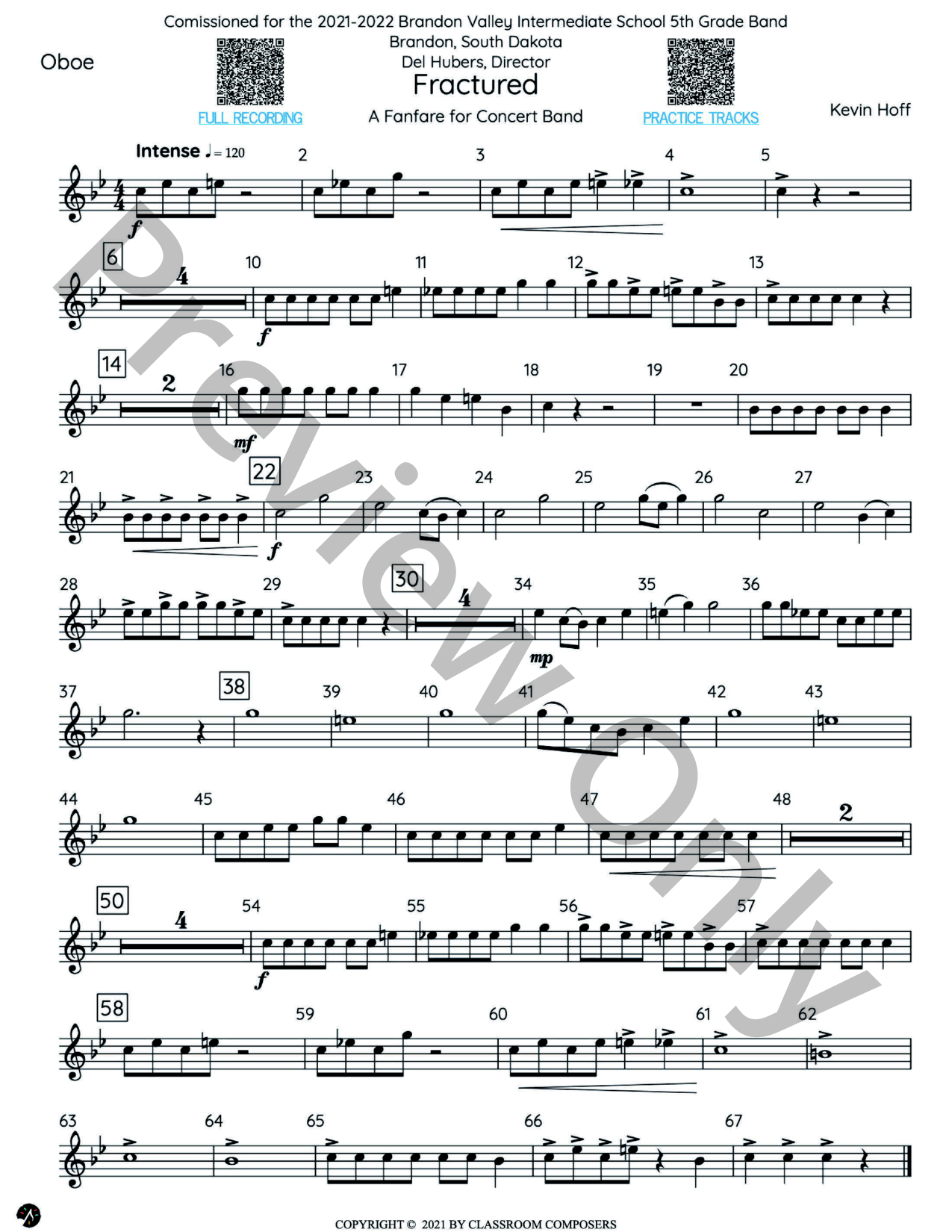 Fractured Concert Band Sheet Music | J.W. Pepper