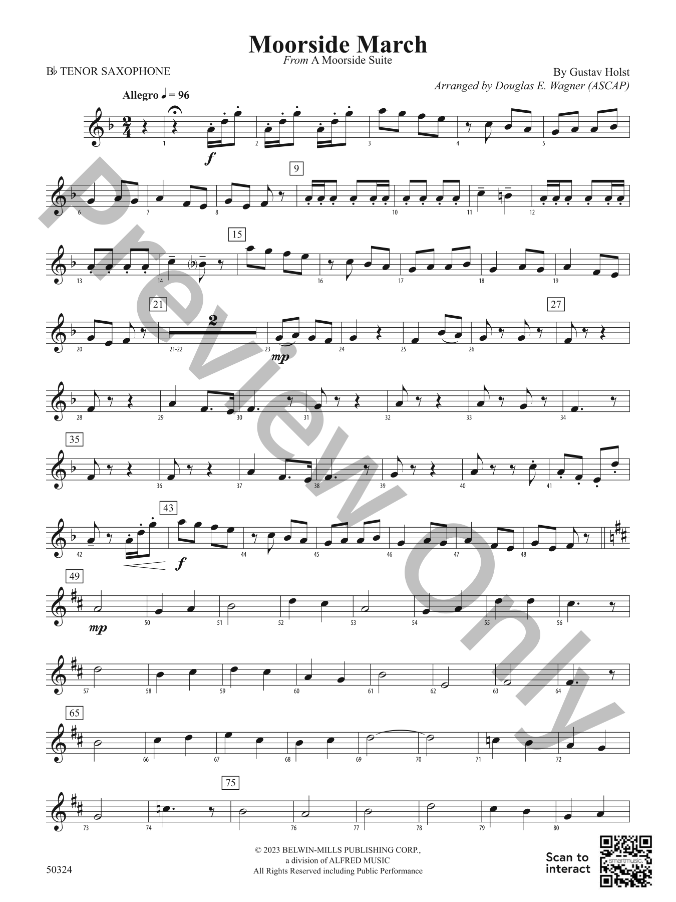 Moorside March Concert Band Sheet Music | J.W. Pepper