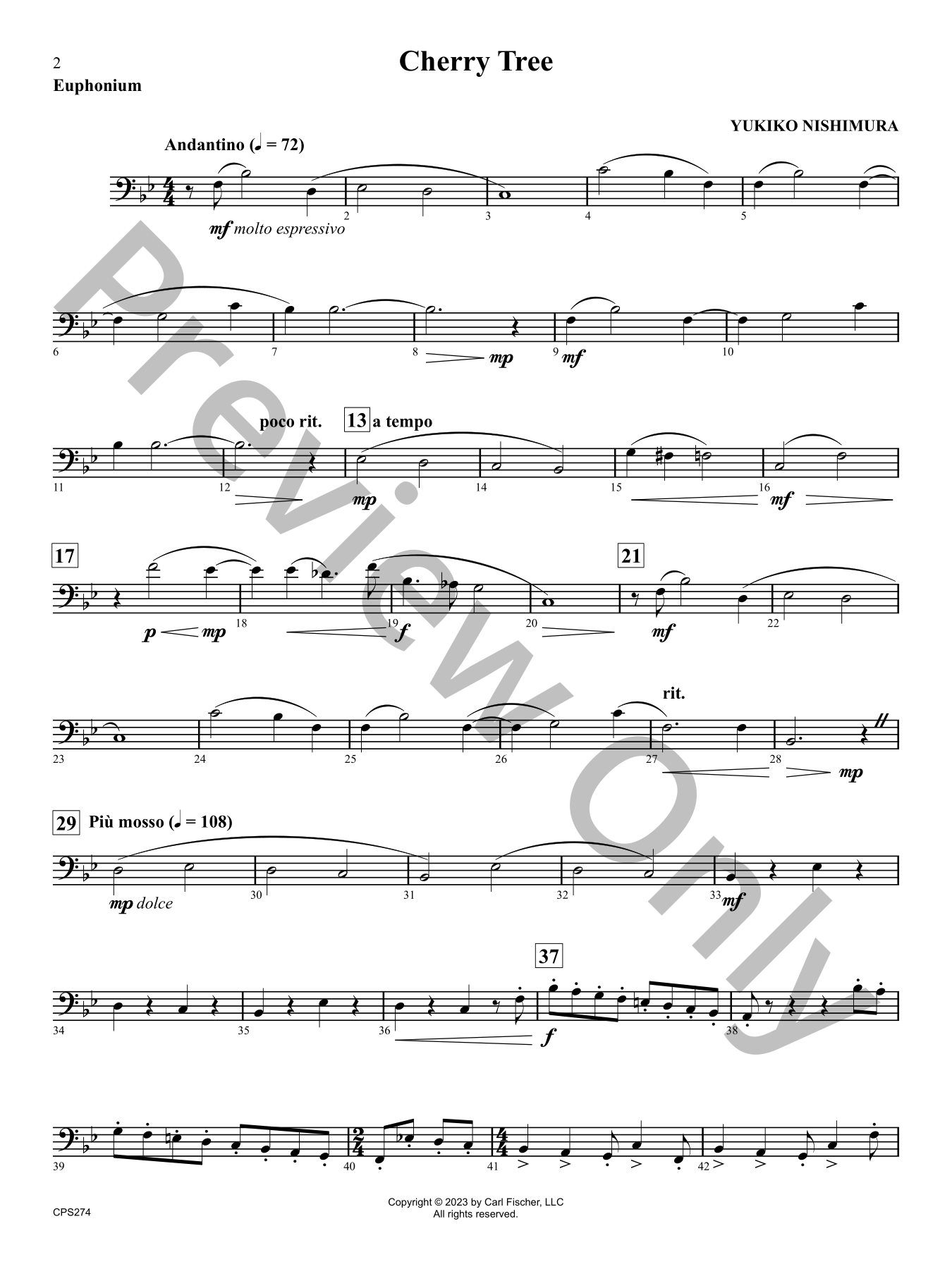 Cherry Tree Concert Band Sheet Music | J.W. Pepper