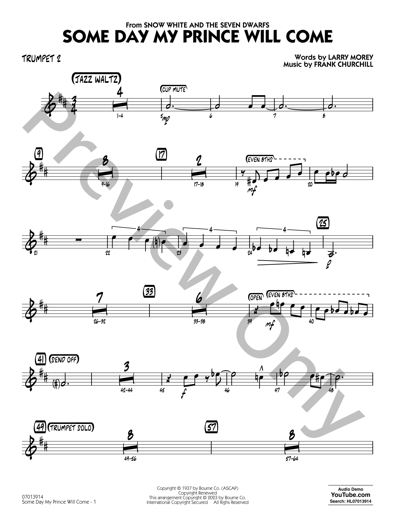 Some Day My Prince Will Come Jazz Sheet Music | J.W. Pepper