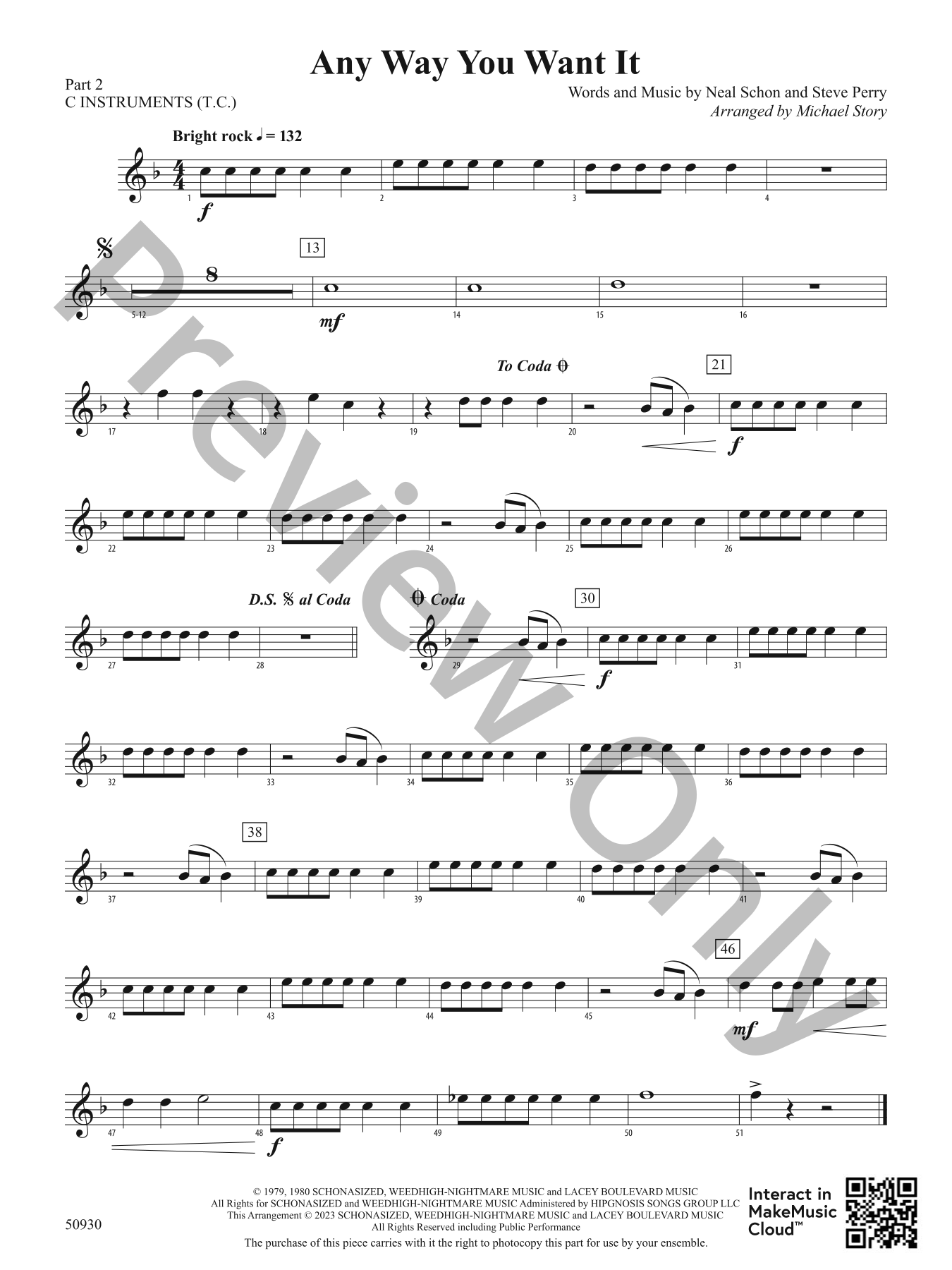 Any Way You Want It Concert Band Sheet Music | J.W. Pepper