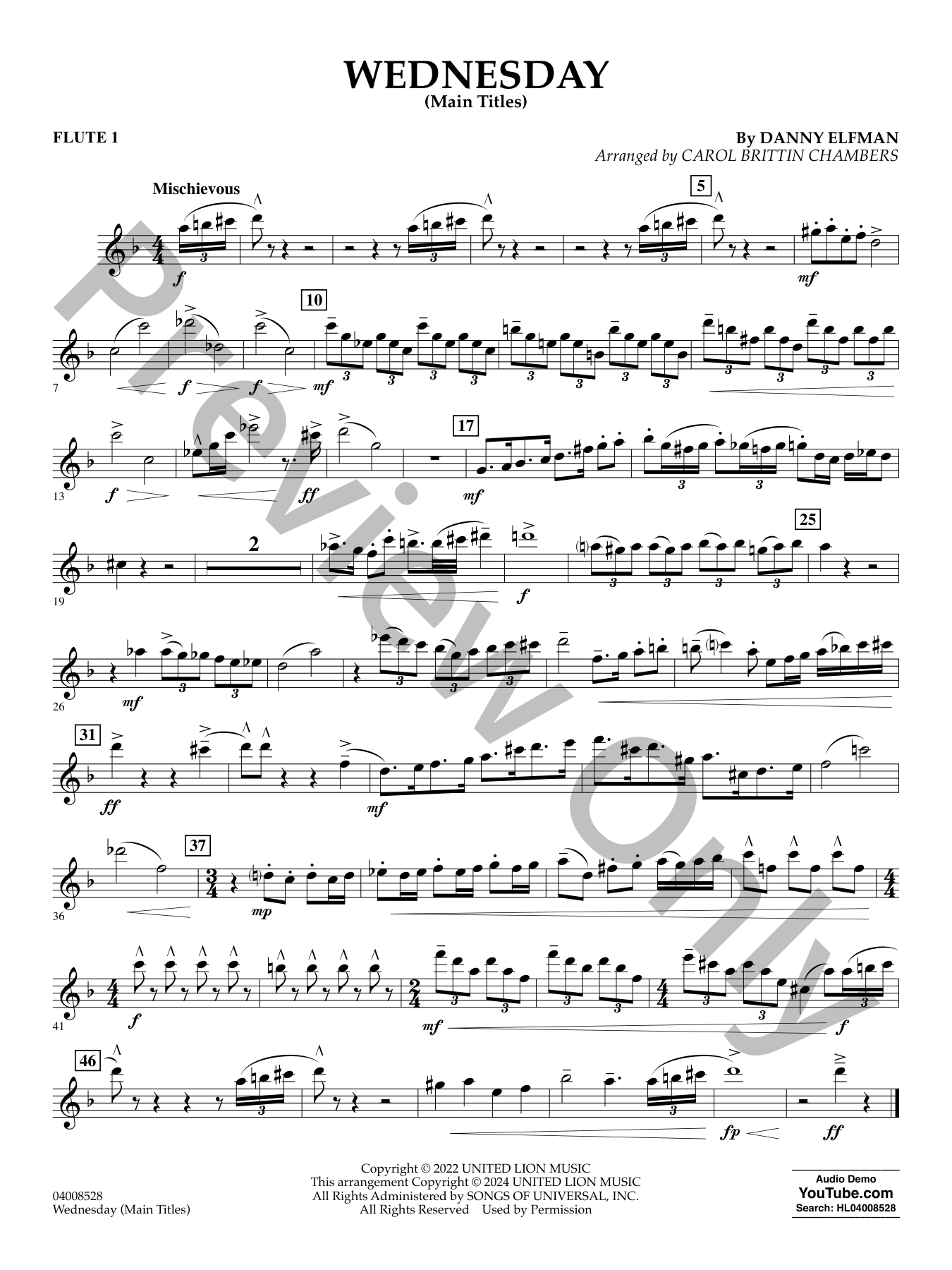 Wednesday Concert Band Sheet Music | J.W. Pepper