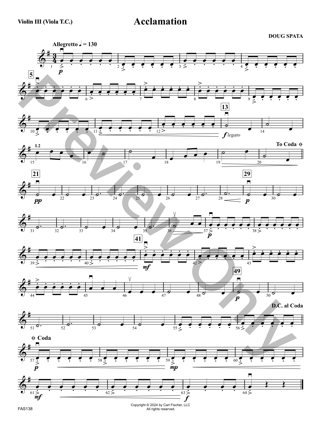 Acclamation Orchestra Sheet Music | J.W. Pepper