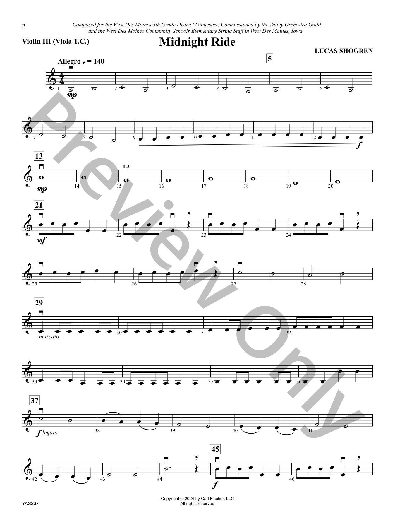 Midnight Ride Orchestra Sheet Music | J.W. Pepper