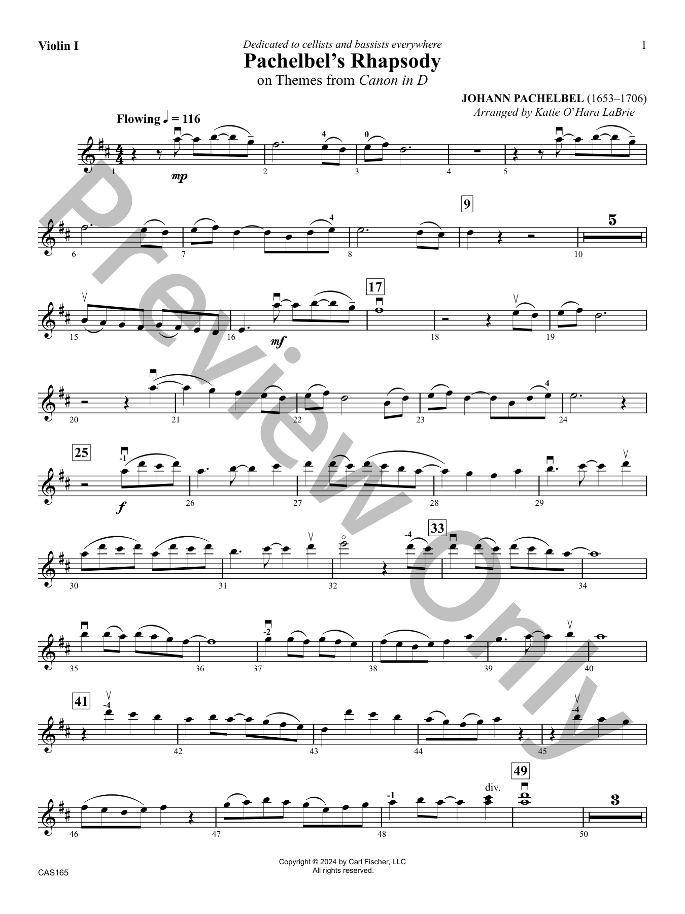 Pachelbel's Rhapsody Orchestra Sheet Music | J.W. Pepper